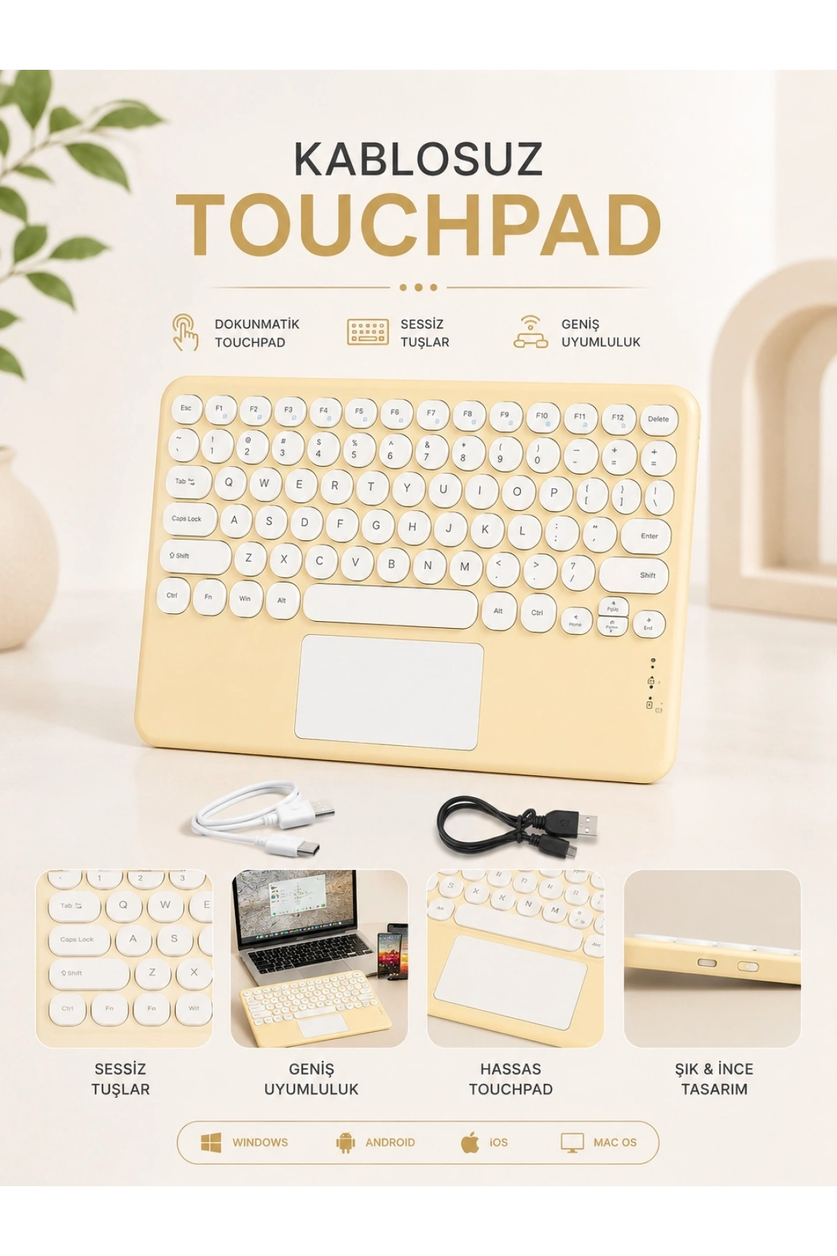 KABLOSUZ TOUCHPAD TÜM CİHAZLARLA UYUMLU