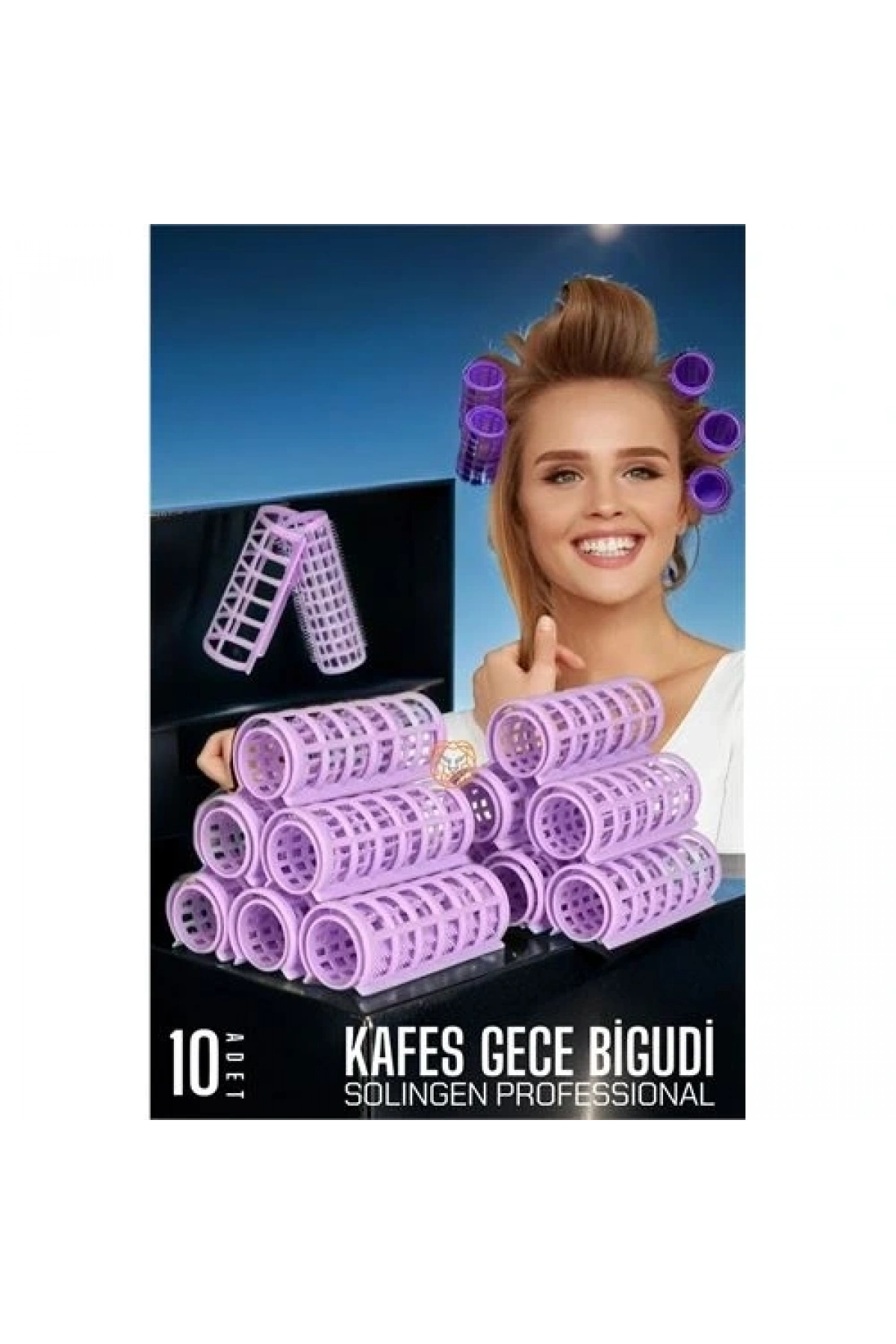 Kafes Gece Bigudisi 2.5 cm 10 Adet Solingen Professional