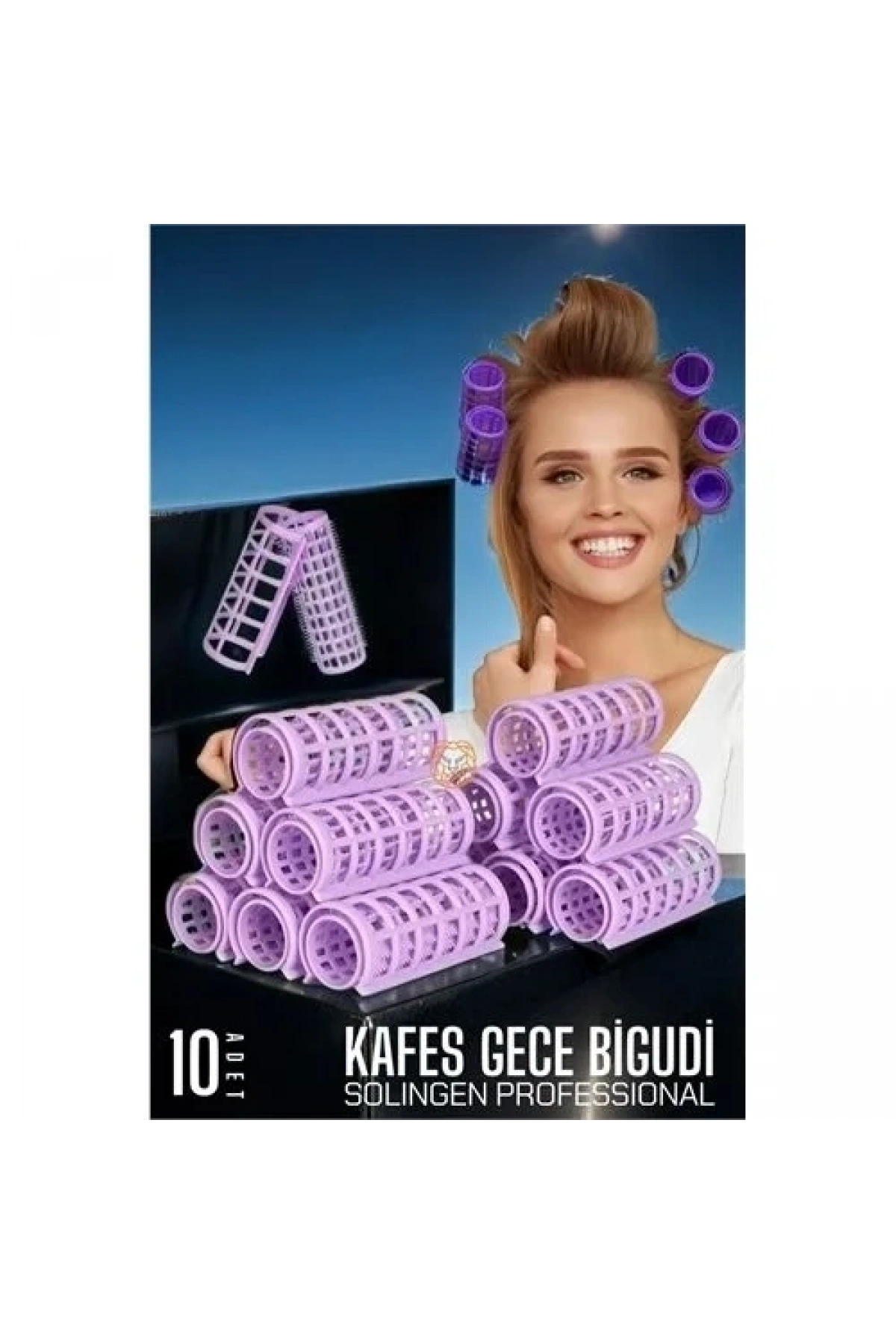 Kafes Gece Bigudisi 2.5 Cm 10 Adet Solingen Professional