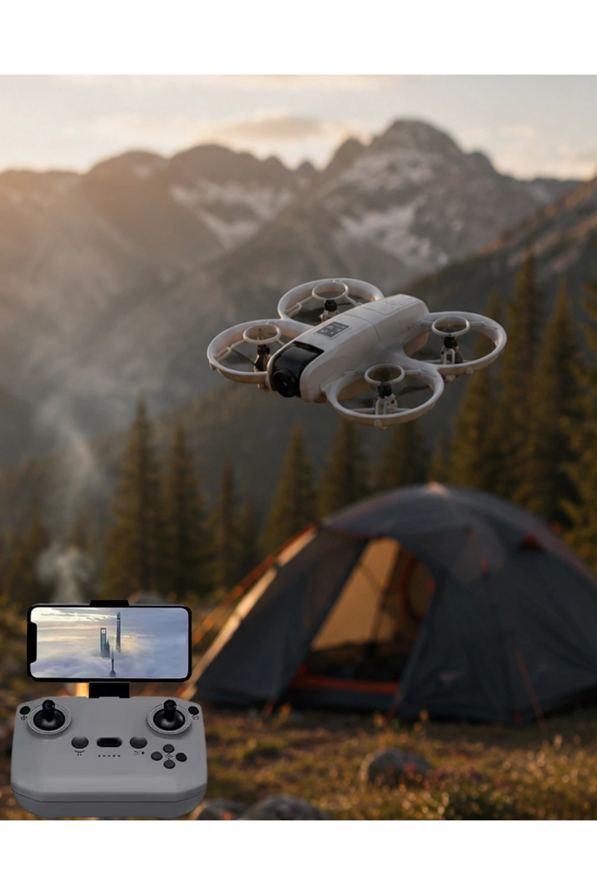 Kameralı Drone Headless Mod ve Engel Algılama Özellikli
