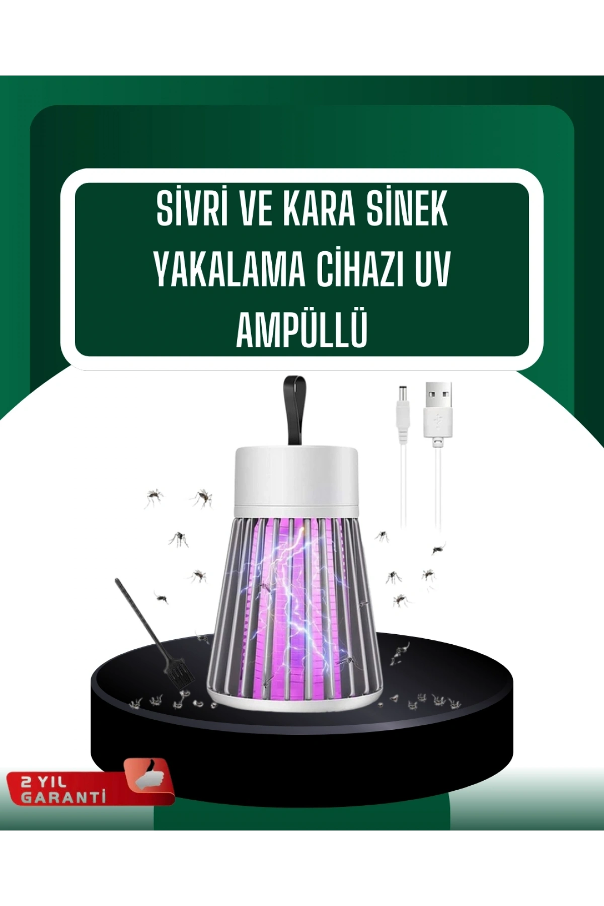 Kamp ve Bahçe İçin Şarjlı Böcek Kovucu Lamba