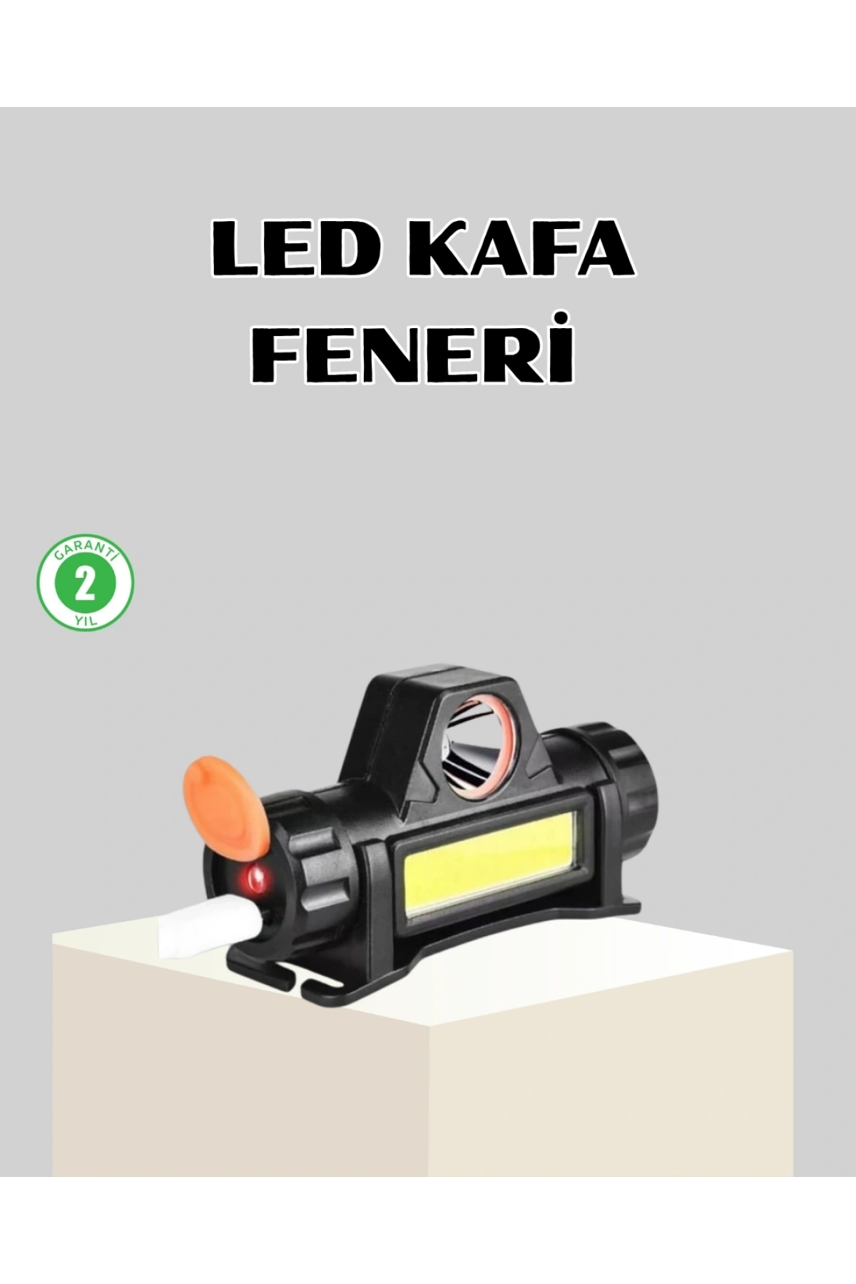 Kamp ve Doğa İçin Şarjlı LED Baş Feneri – Mıknatıslı, Su Geçirmez