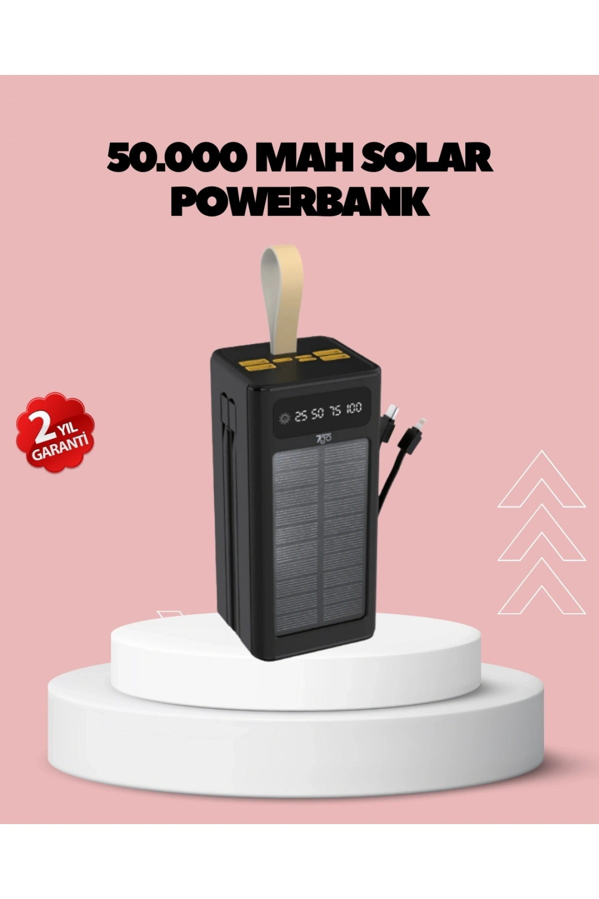 Kamp ve Outdoor Kullanıma Uygun Güneş Panelli Powerbank