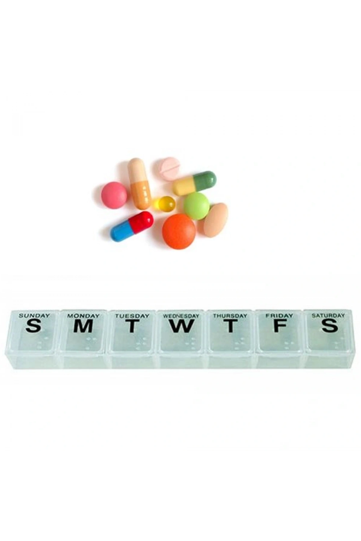 Kapaklı Haftalık İlaç Kutusu 3 Adet (5047)