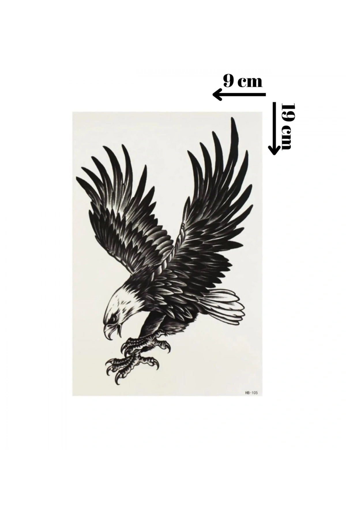 Kartal Geçici Dövme Şablonu - FF037