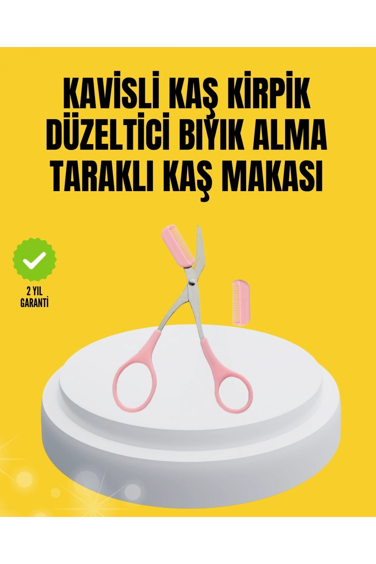 Kaş, Kirpik ve Tırnak Çevresi Temizliği İçin Çok Fonksiyonlu Makas