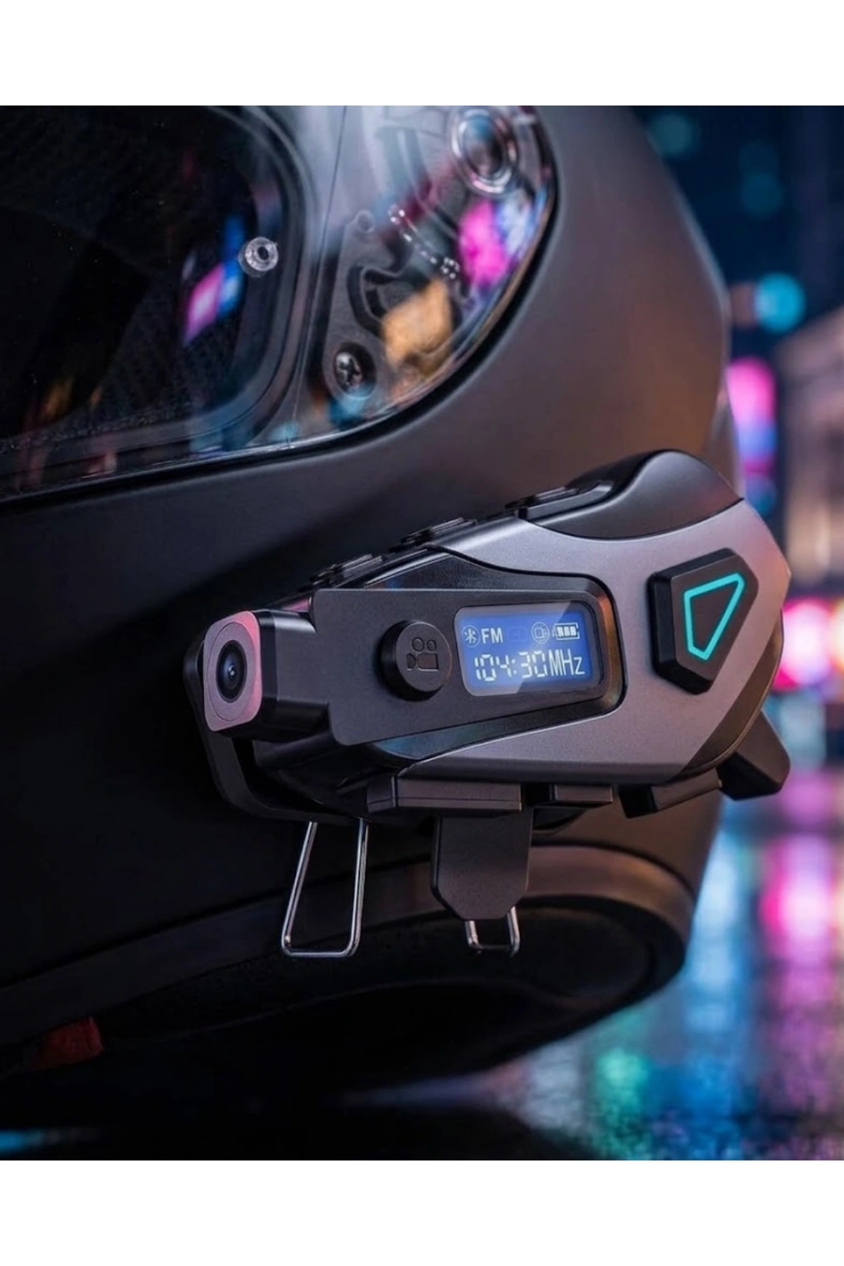Kask İçi Bluetooth Kulaklık Kamera Özellikli Uzun Pil Ömrü ve Su Geçirmez