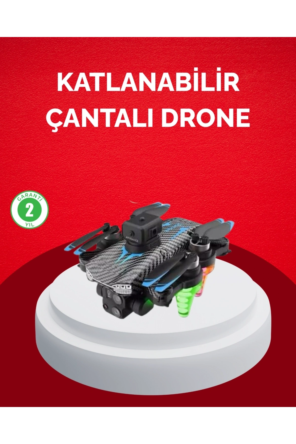 Katlanabilir Drone 1080P Kamera 0-100m Uçuş Mesafeli