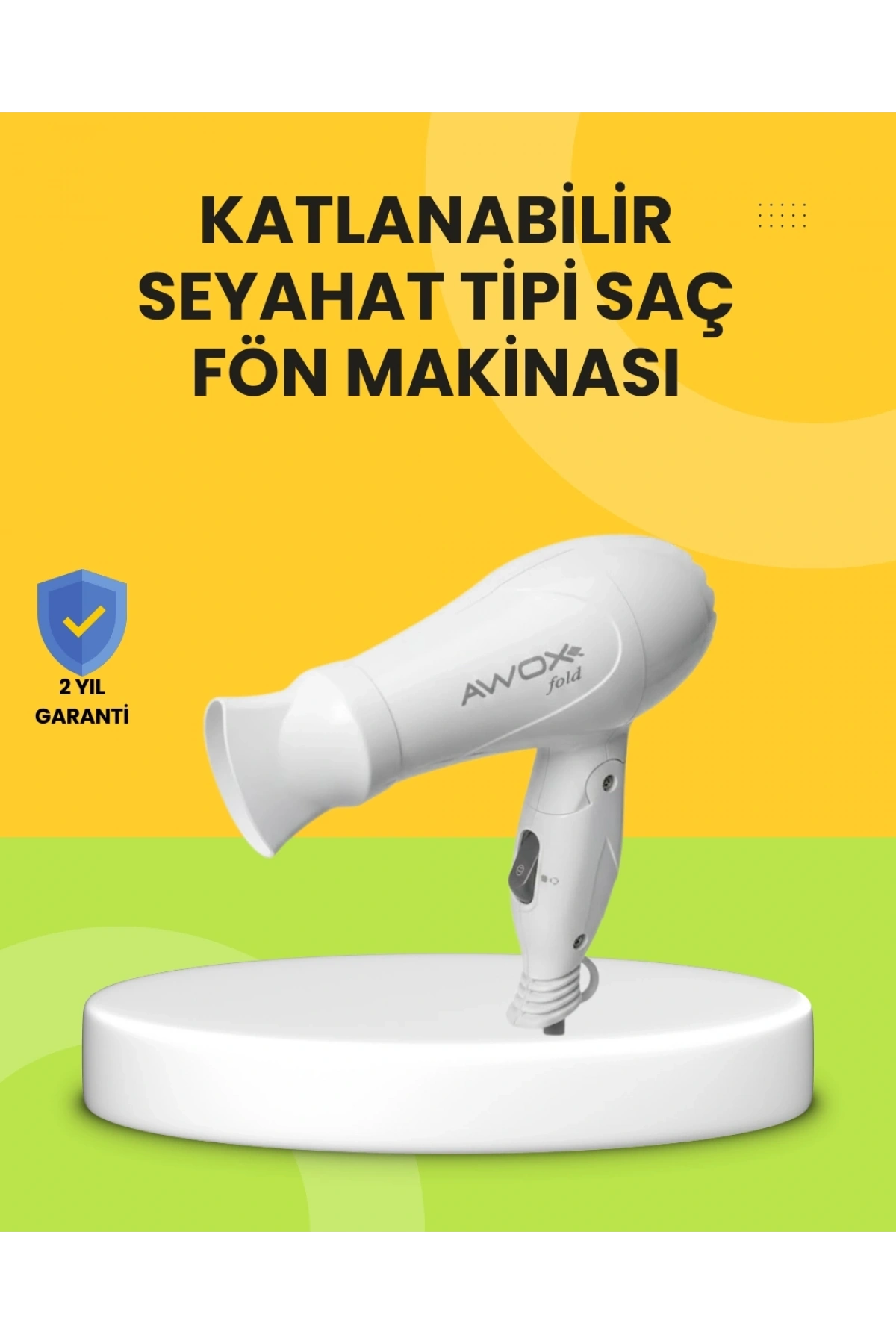 Katlanır Gövdeli Saç Kurutma Makinesi Ev ve Valiz Kullanımı
