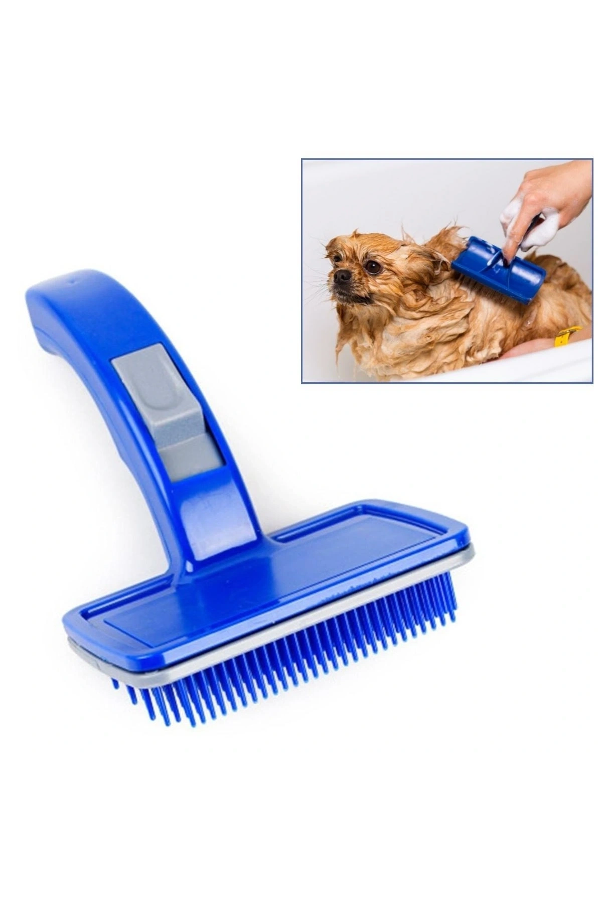 Kendini Temizleyen Kedi Köpek Tüy Bakım Tarağı Tüy Alıcı Tarak (5047)