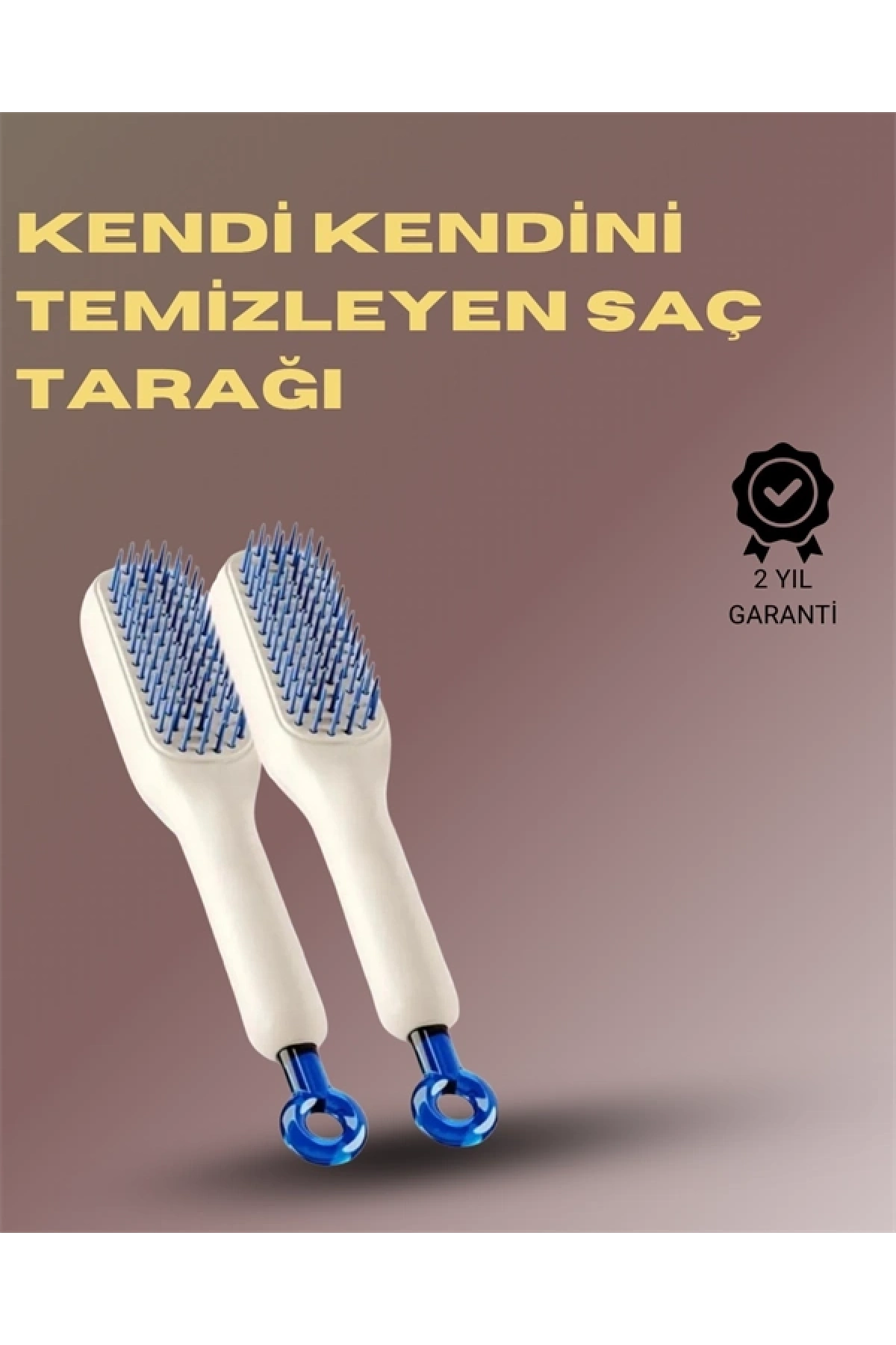 Kendini Temizleyen Masajlı Saç Tarağı – Anti-statik, Ergonomik Tasarım