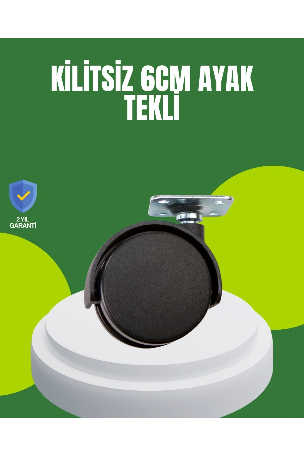Kilitsiz 6 cm Tekerlek Ayak Tek Adet