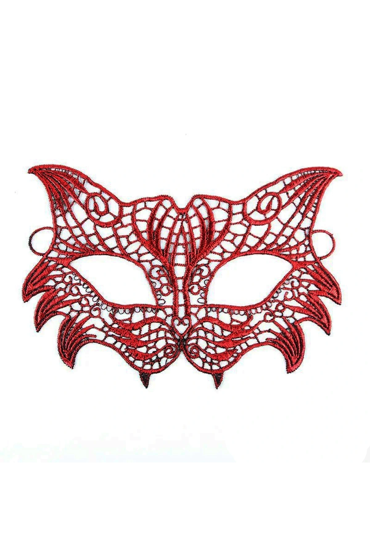 Kırmızı Dantel Masquerade Maskesi 8 No (5047)