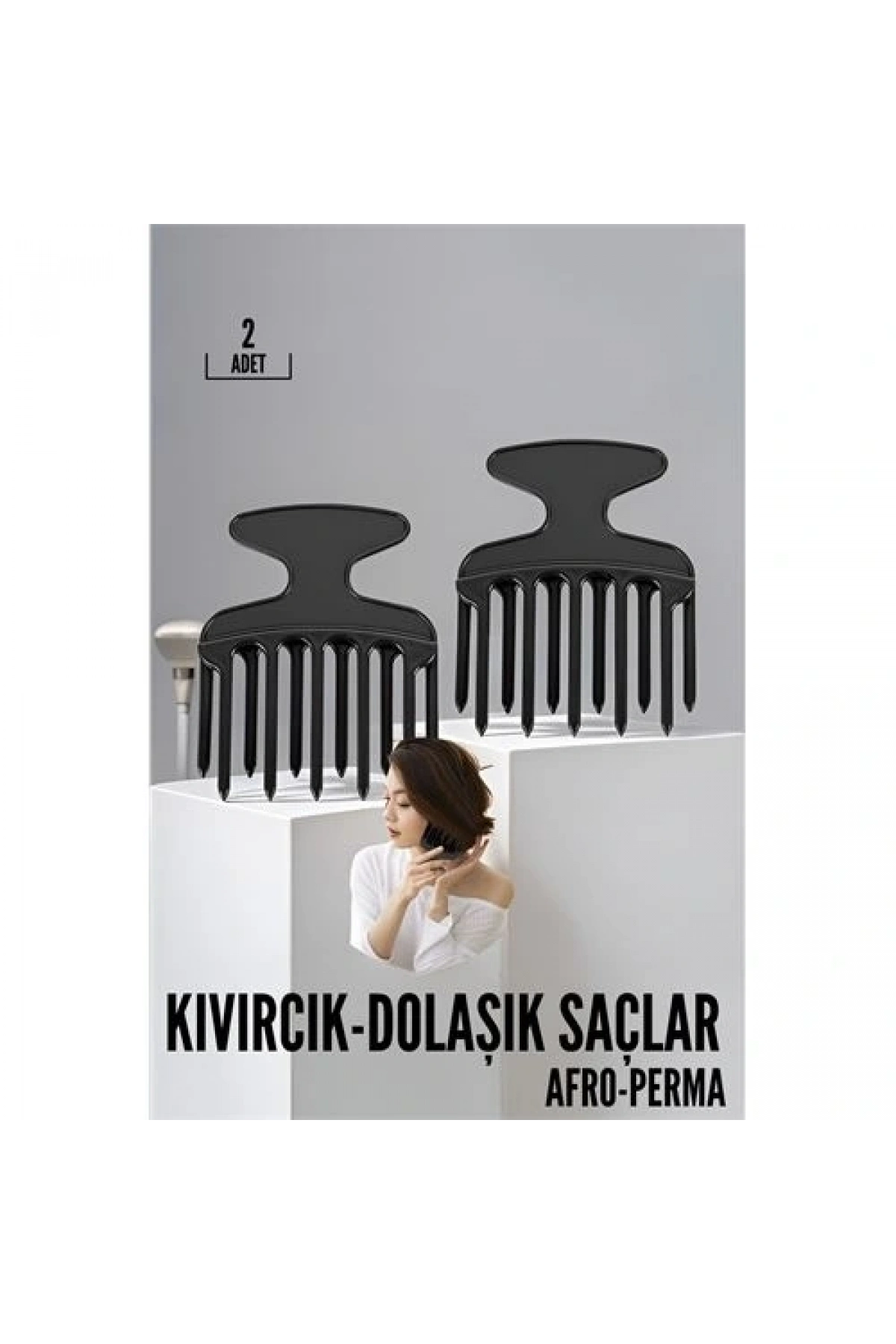 Kıvırcık Saç Açıcı Afro Perma Tarağı