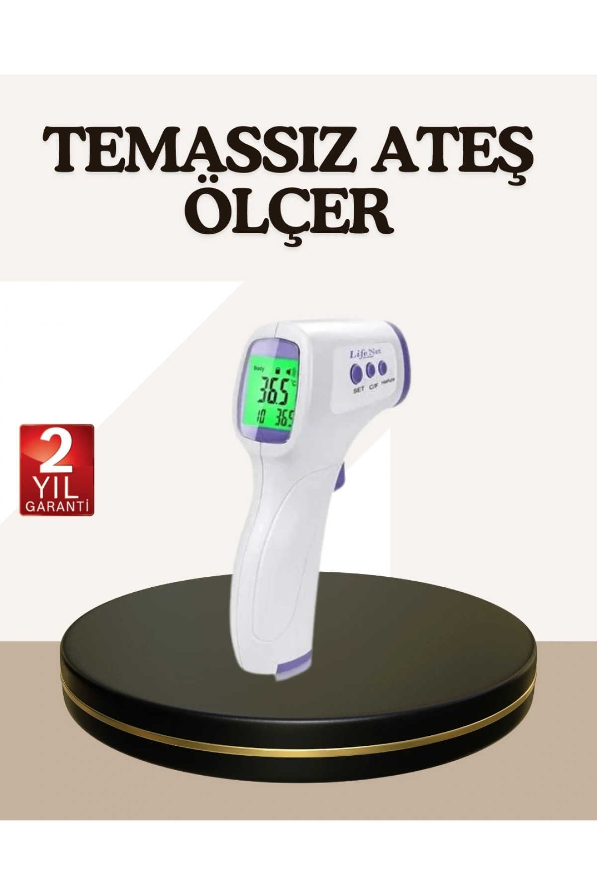 Kızılötesi Alından Temassız Ateş Ölçer Akıllı Sesli Uyarı