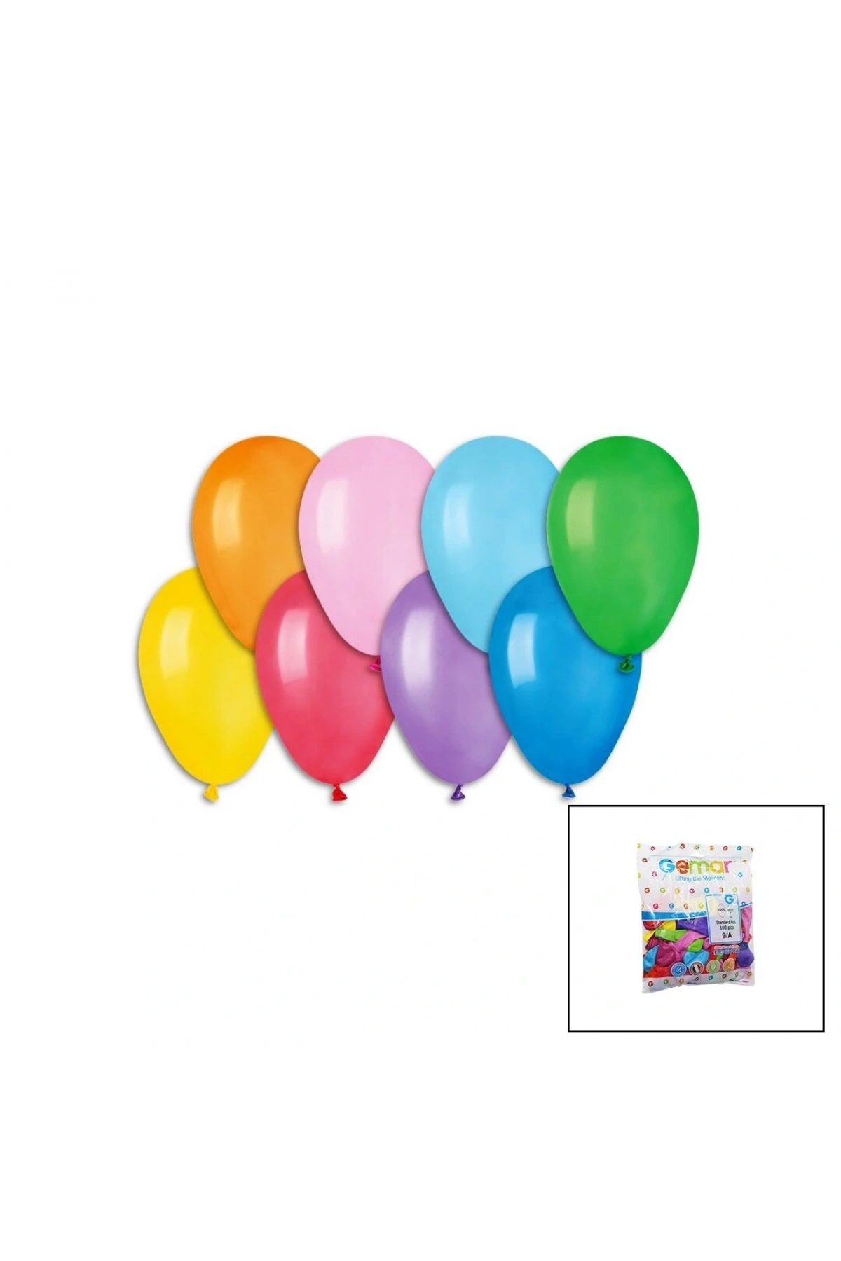 KLASİK RENKLİ BALON 7 İNÇ - 19CM - 100PCS (5047)