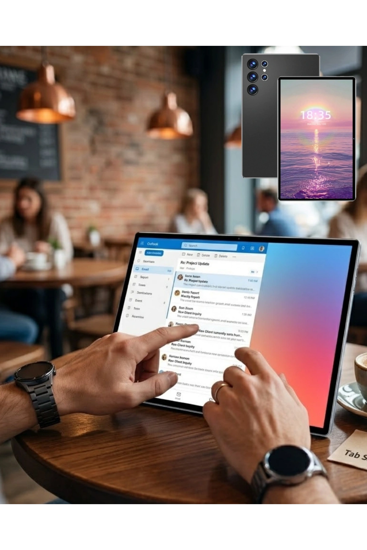 Klavyeli Android Tablet 1TB Hafıza 16GB RAM Kalem ve Kılıf Hediyeli