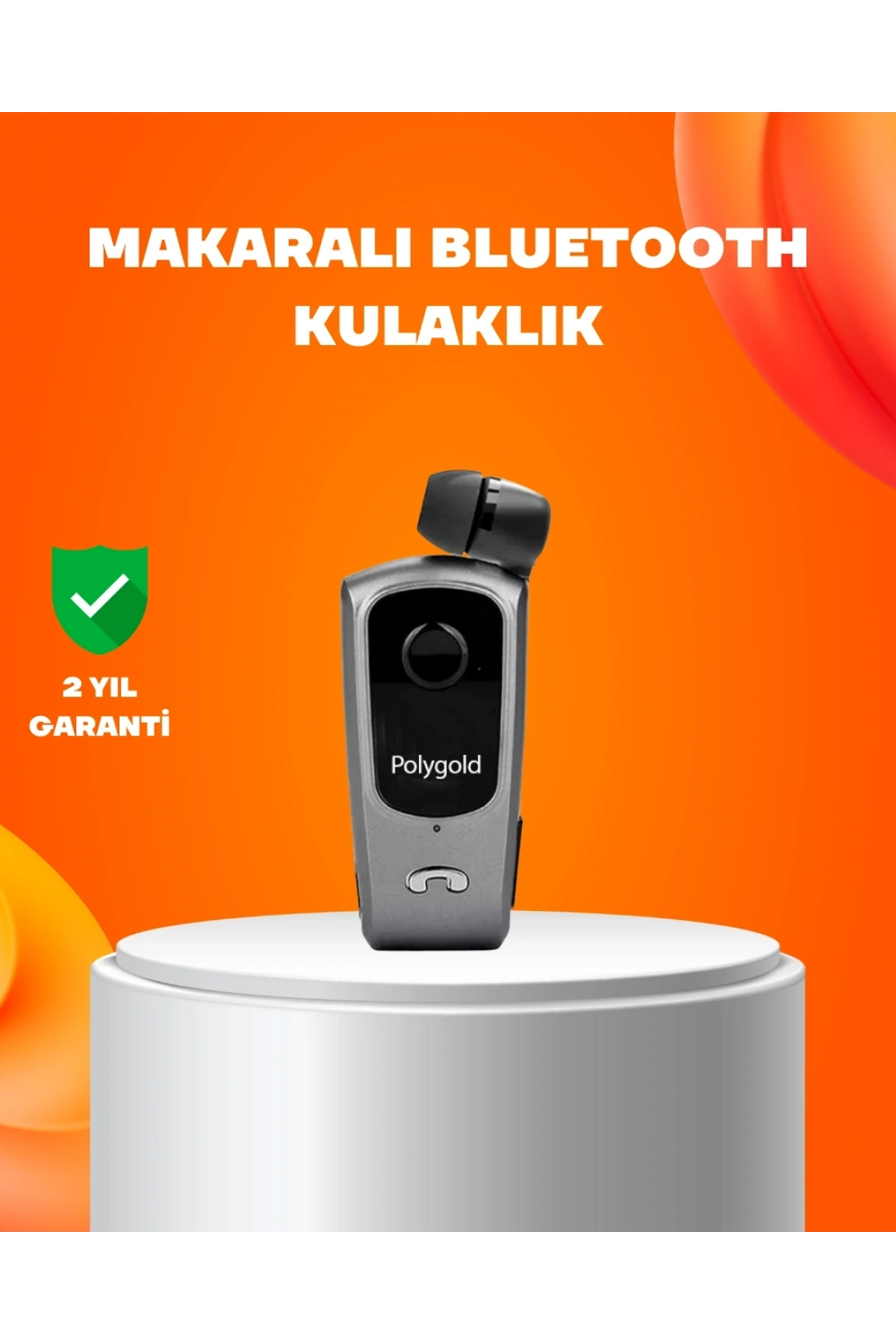 Klipsli Tasarımlı Bluetooth Kulaklık Uzun Pil Ömrü