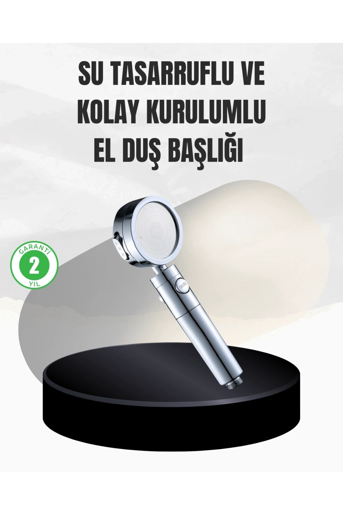 Kolay Montajlı 3 Modlu Yüksek Basınç Duş Başlığı