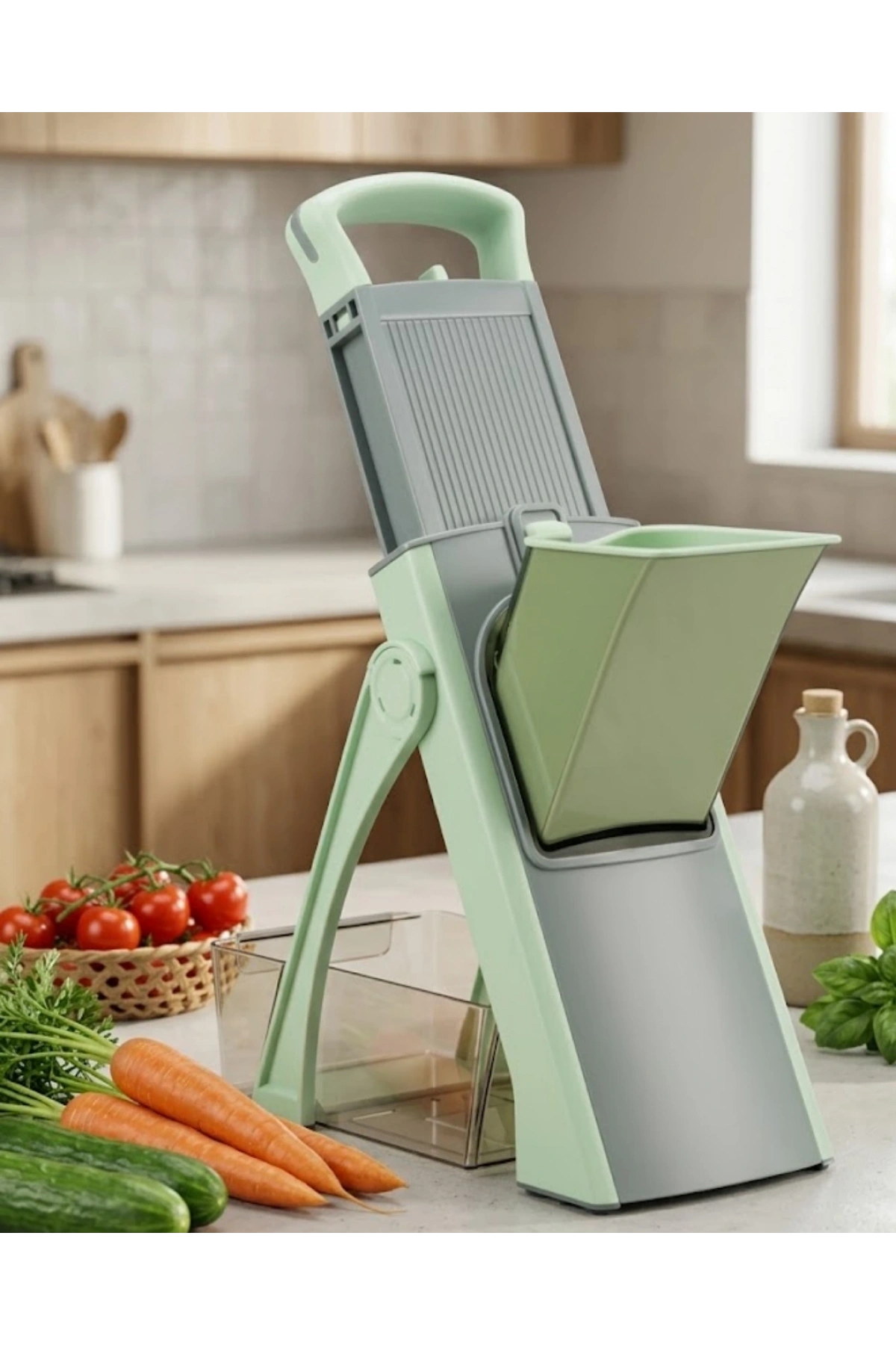 Kompakt Katlanabilir Paslanmaz Çelik Mutfak Rendesi