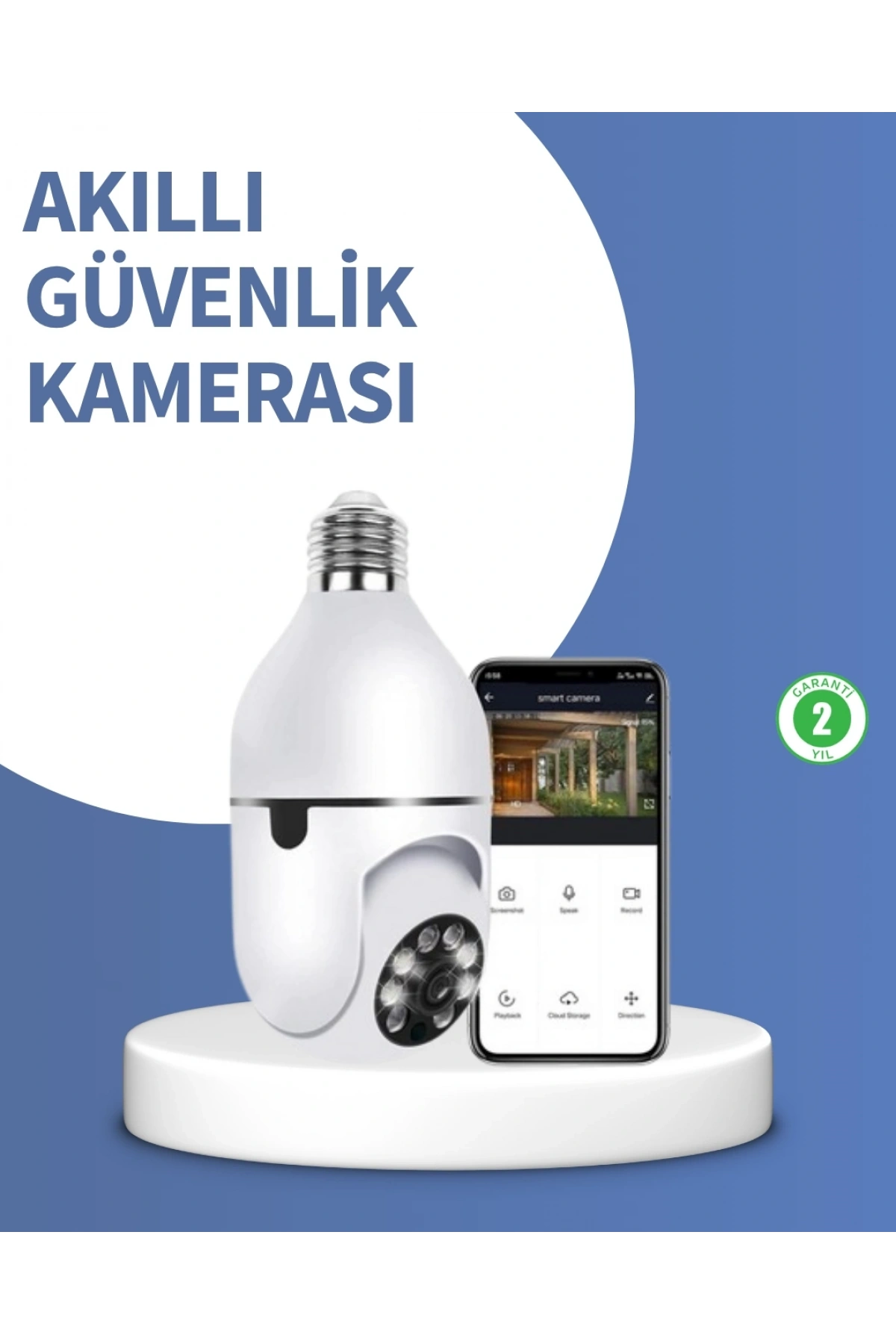 Kompakt Tasarımlı Gece Görüşlü Kablosuz Kamera