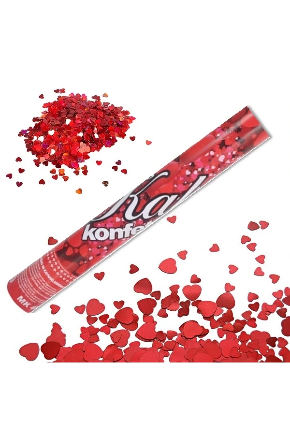 KONFETİ GÜLLÜ KALPLİ 30CM. (5047)