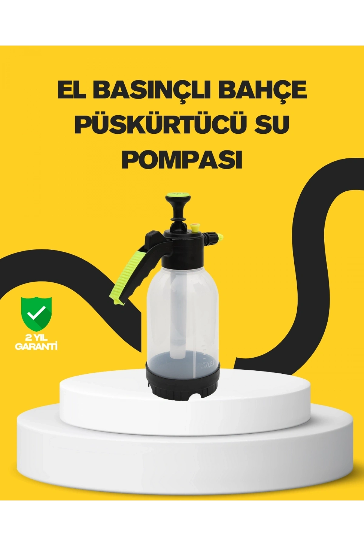 Köpük Püskürtücü 2 Litre Dayanıklı Manuel Basınçlı Yıkama Şişesi