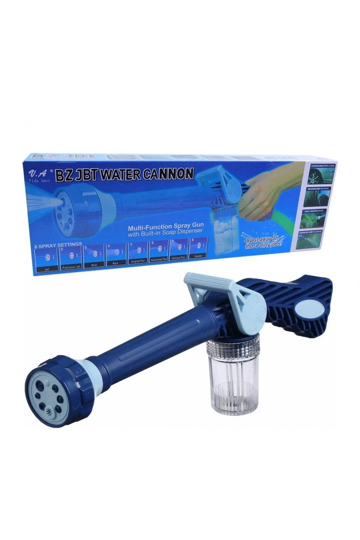 Köpüklü Oto Araba Araç Yıkama Aparatı Basınçlı Su Tabancası (5047)