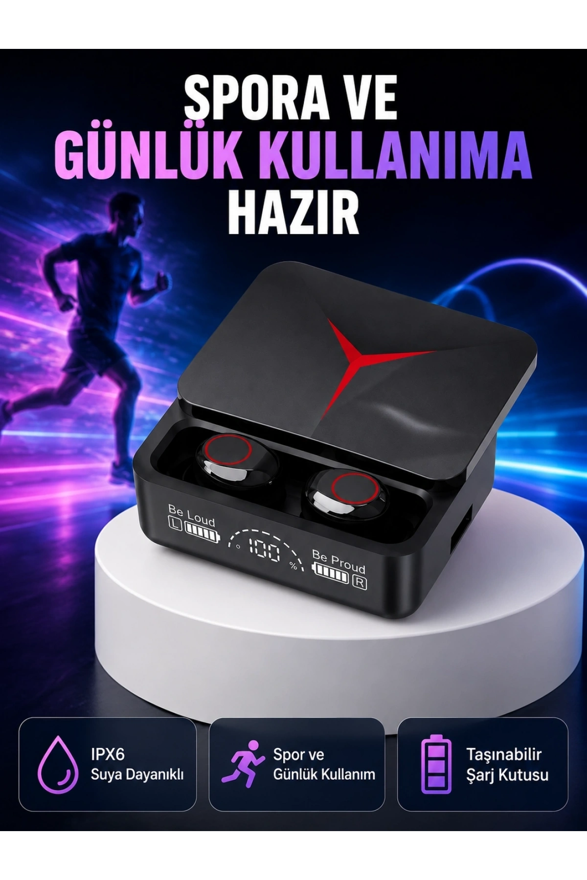 Kristal Ses Kaliteli Bluetooth Kulaklık – Android ve iOS Uyumlu Yeni Nesil