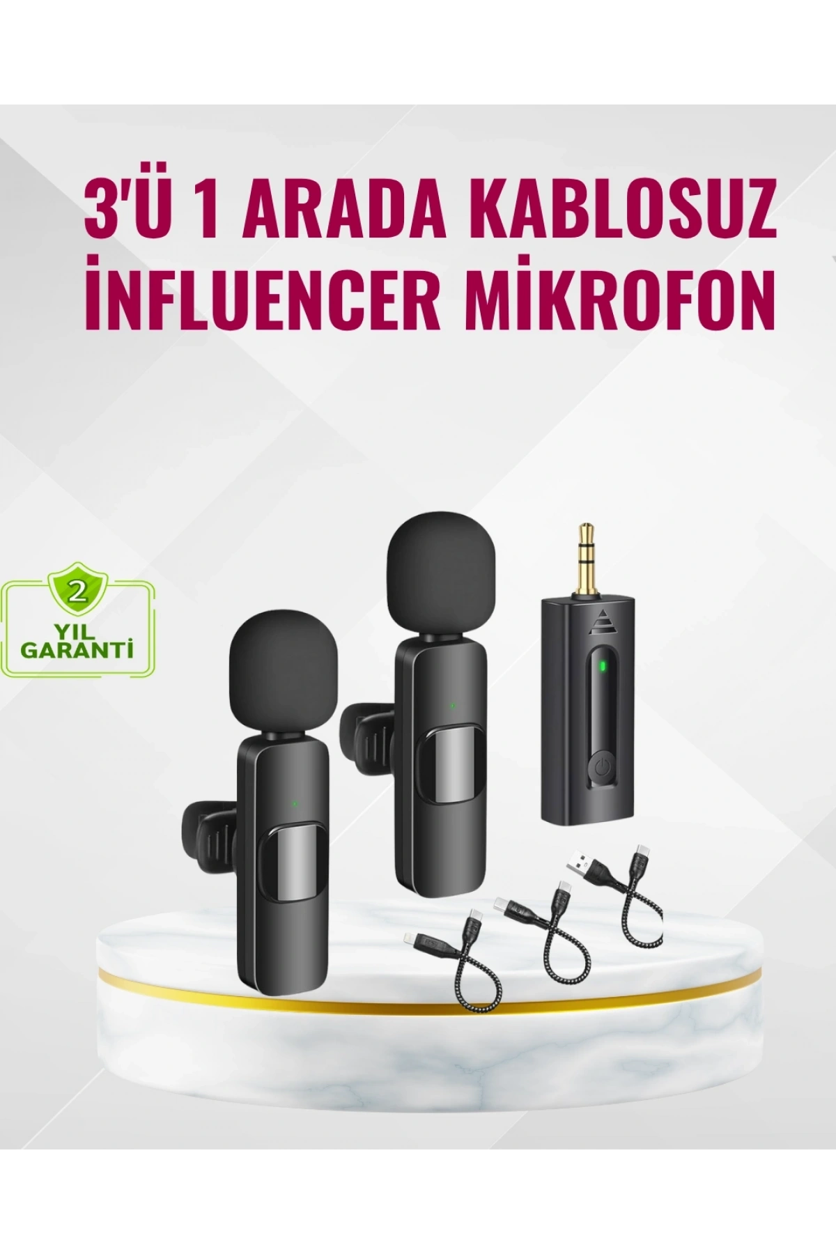 Küçük Boyutlu Mikrofon - 8 Saat Kullanım