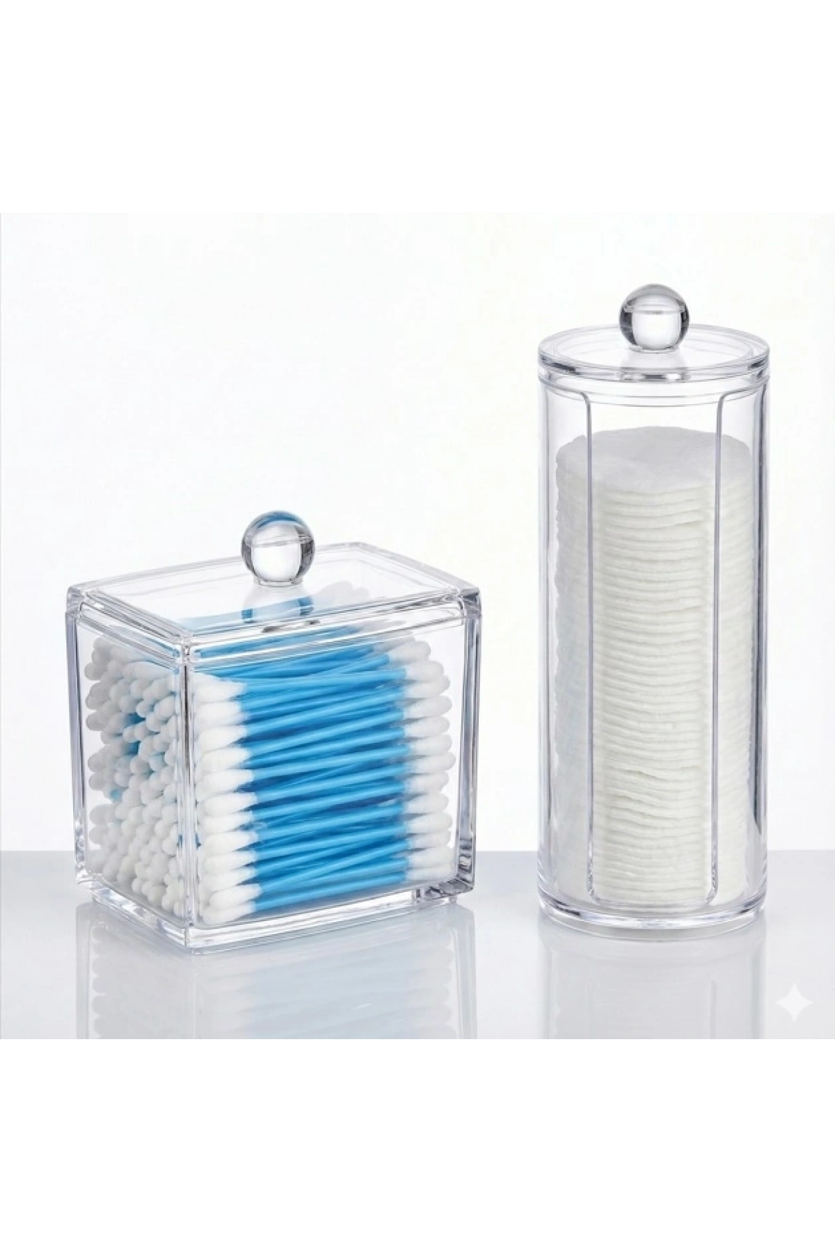 Kulak Çubuğu ve Makyaj Pamuğu Organizeri Set