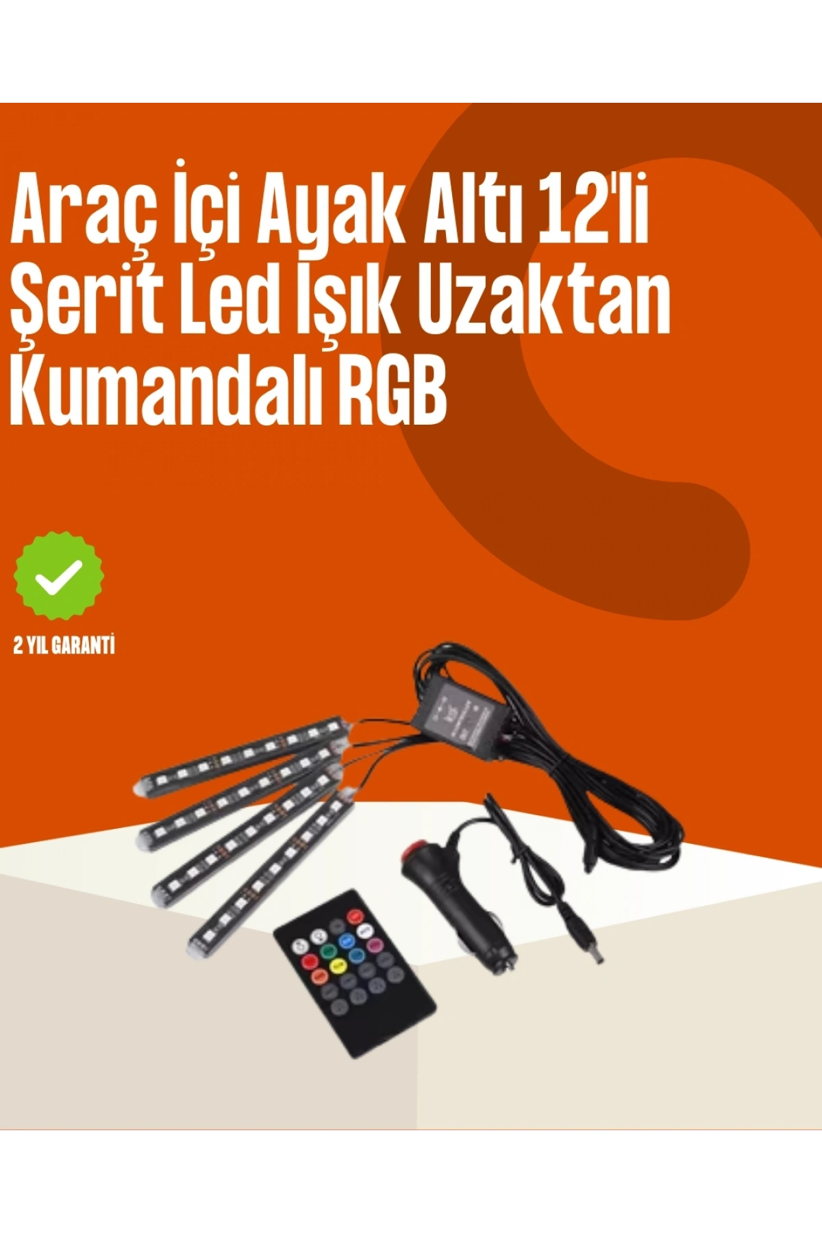 Kumandalı Araç LED Şerit Işıklar