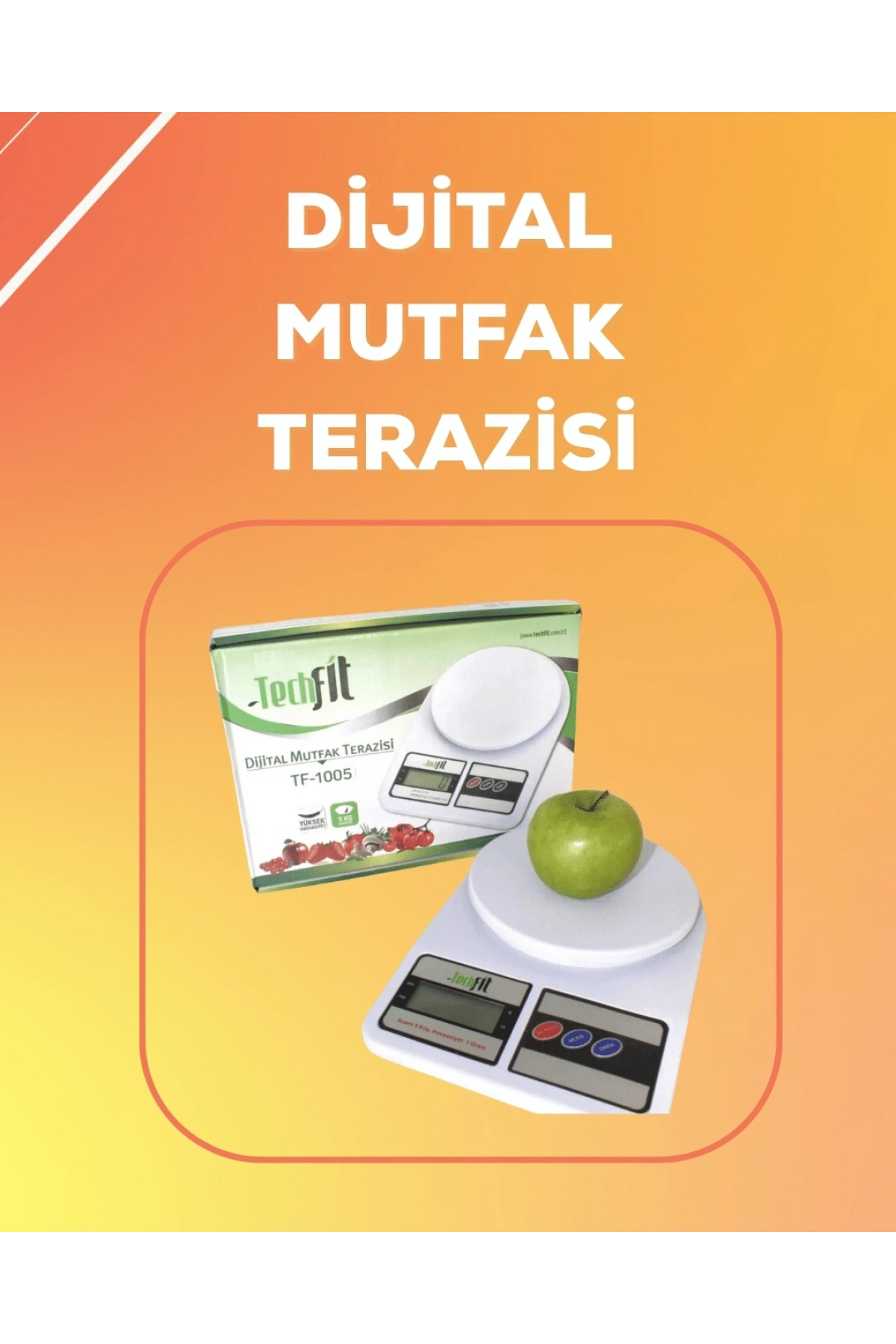 LCD Ekranlı Yüksek Hassasiyetli Dijital Mutfak Terazisi