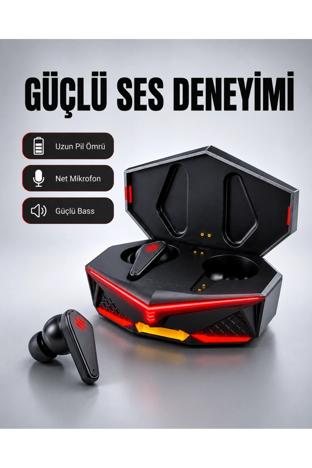 Led Işıklı Kablosuz Bluetooth 5.0 Kulaklık Yeni Nesil