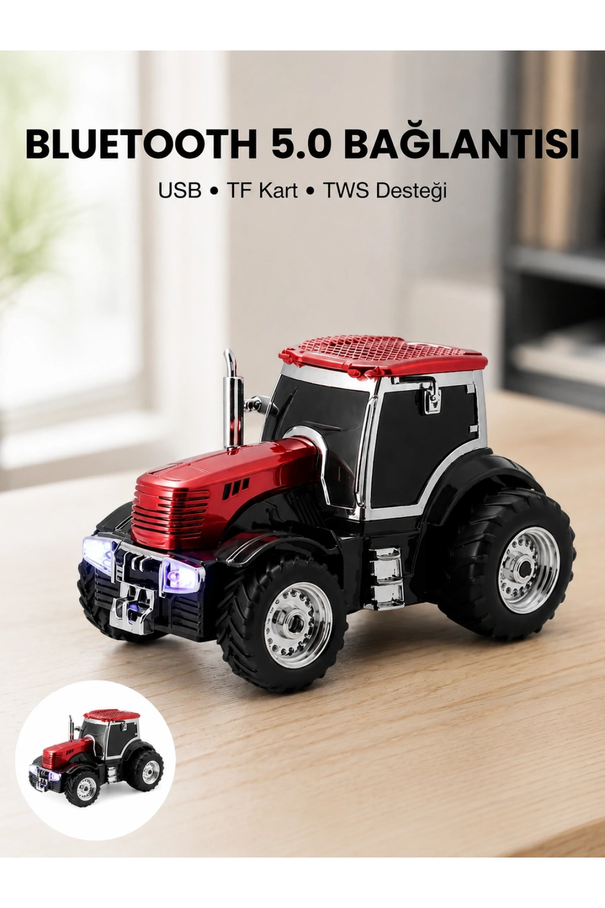 LED Işıklı Kablosuz Bluetooth Hoparlör Güçlü Ses Çıkışı
