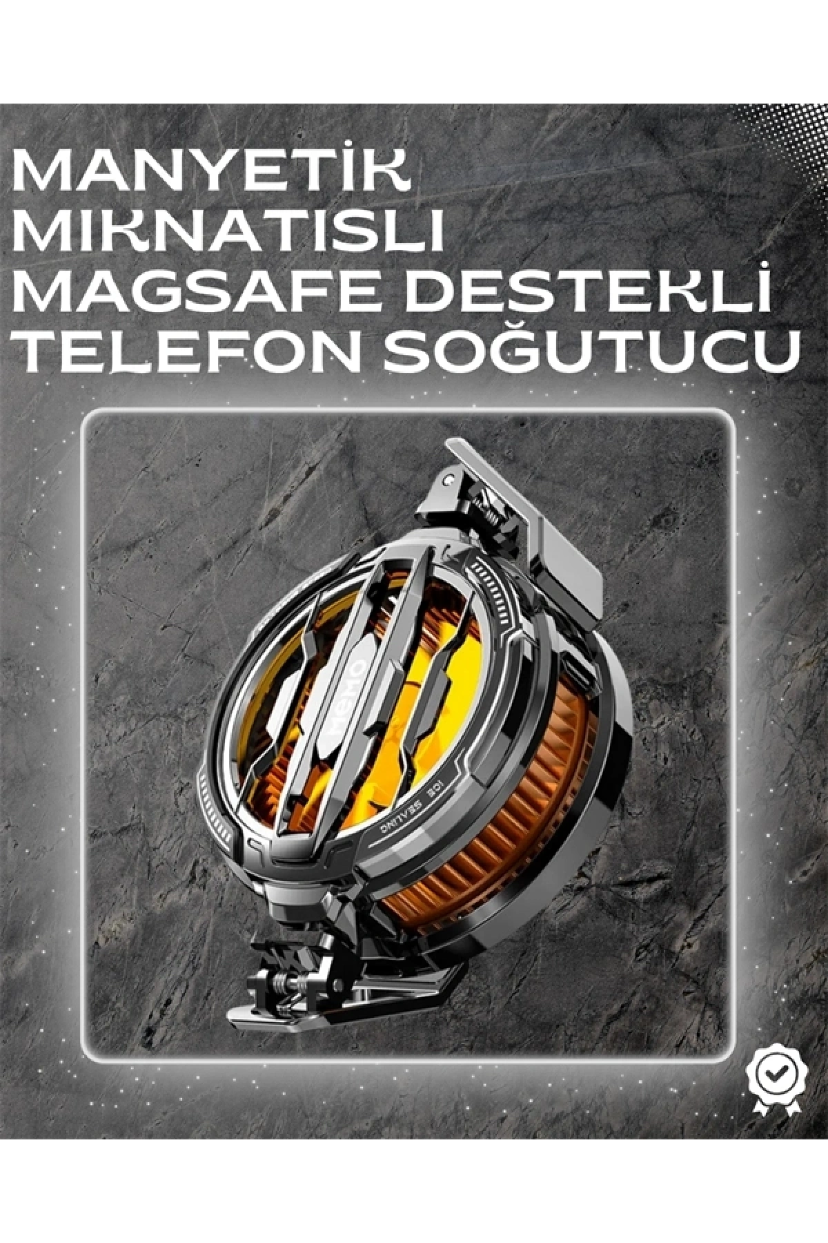 LED Işıklı Telefon Soğutucu | Ultra Sessiz Fan | Mıknatıslı ve Aparatlı Bağlantı