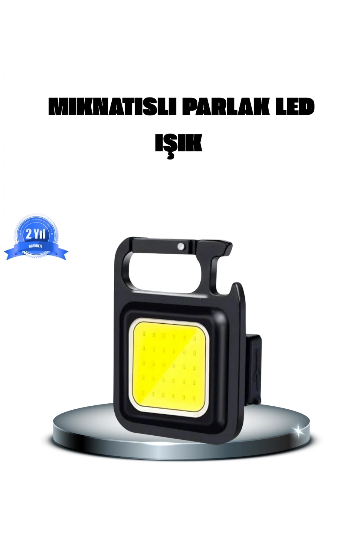 LED Mini Anahtarlık Fener – 1000 Lümen Güçlü Işık ve USB Type-C Şarjlı