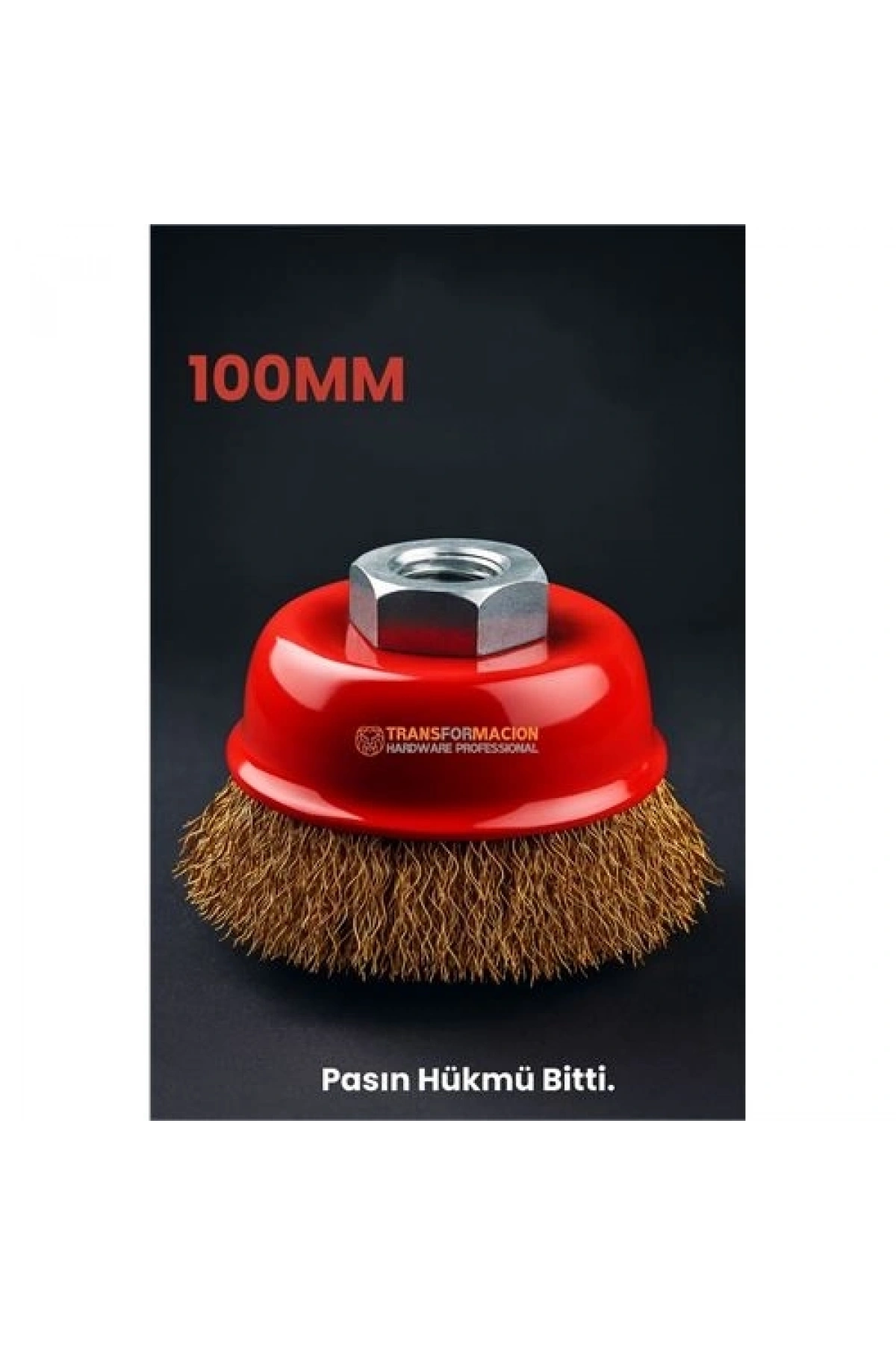 M14 Uyumlu Çanak Tel Fırça 100 mm Profesyonel Pas Sökücü Yüzey Temizleme Diski