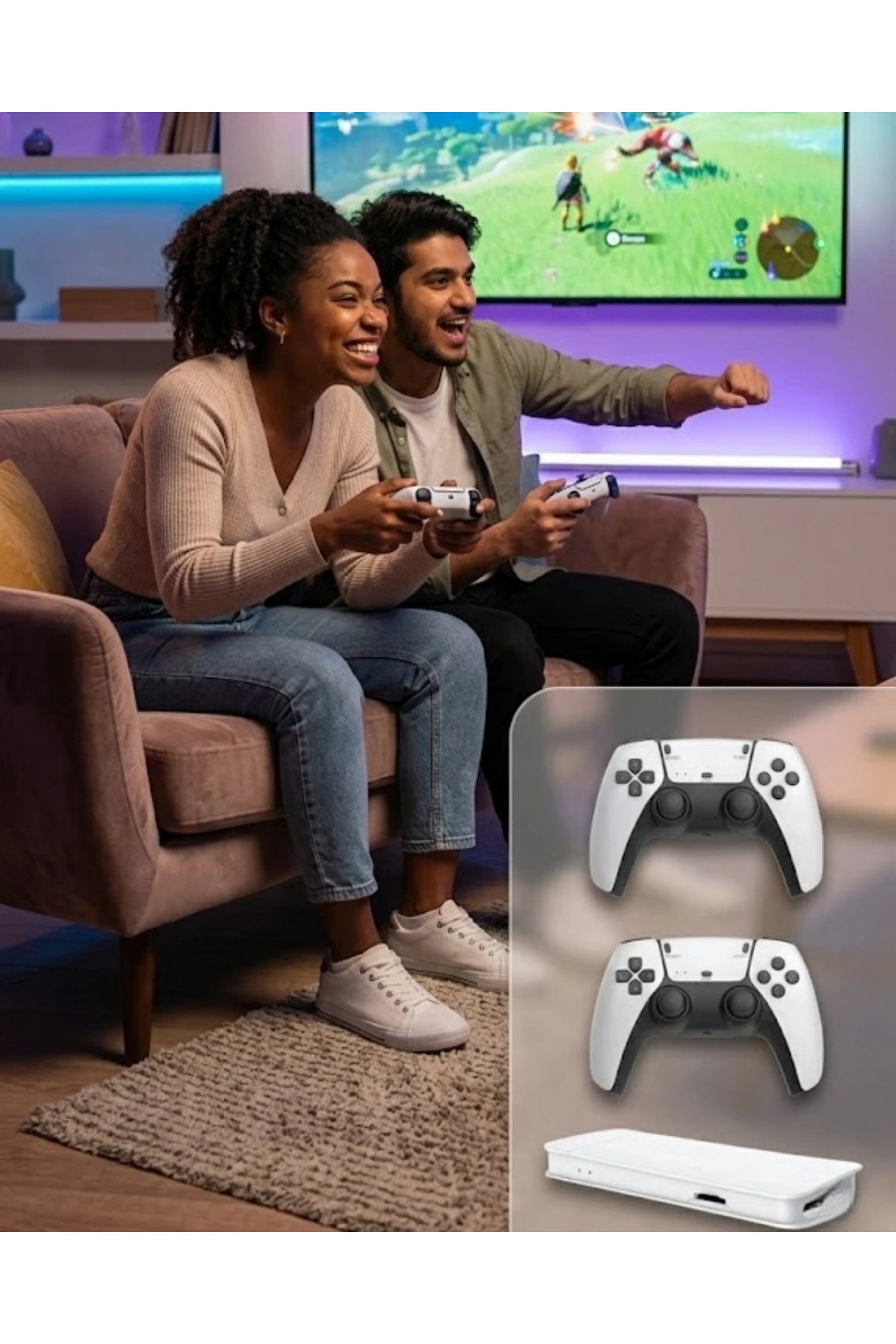 M15 Retro Konsol – 20.000 Oyunlu, Çift Gamepadli, 4K HDMI