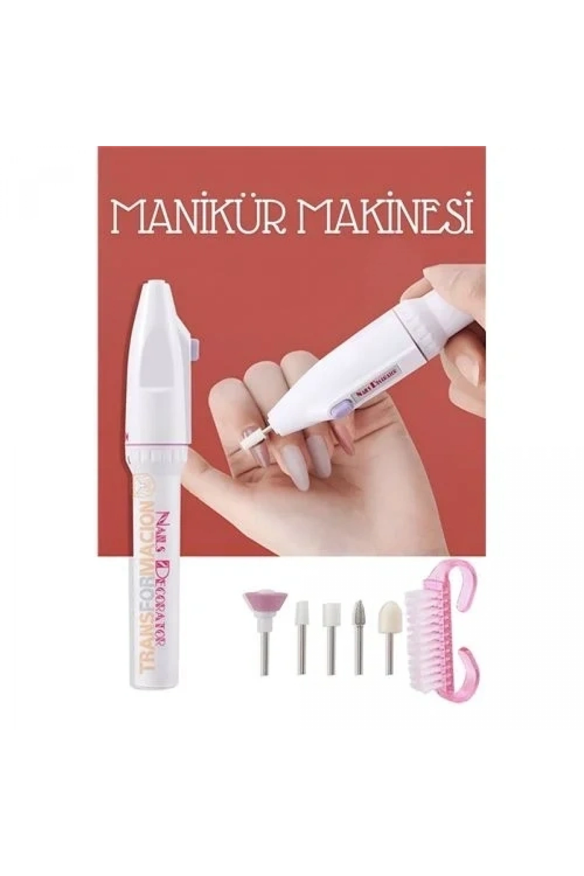 Manikür Pedikür Tırnak Törpü Seti Pilli 715973
