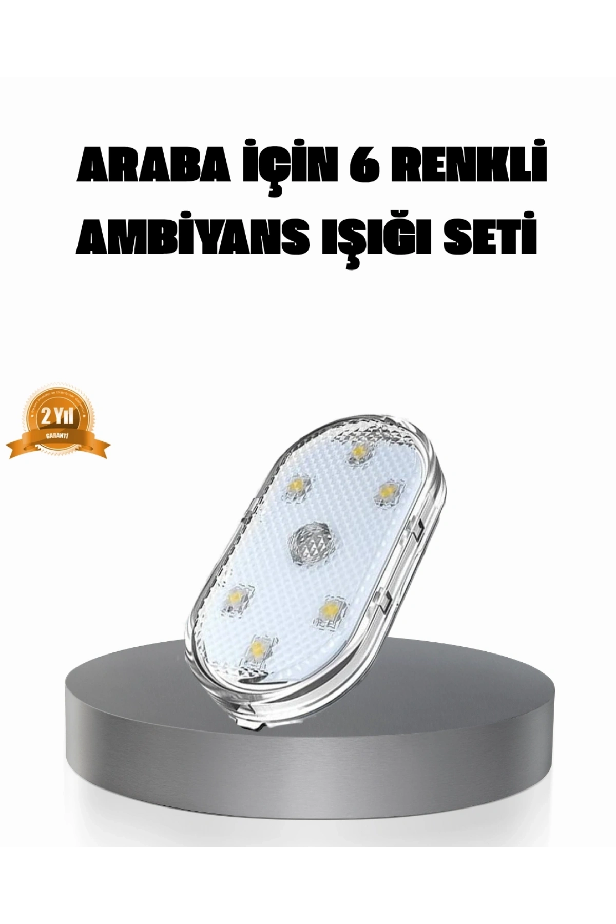 Manyetik Araba İçi Ambiyans LED Işık Seti – Kolay Montajlı ve Kablolara Gerek Yok