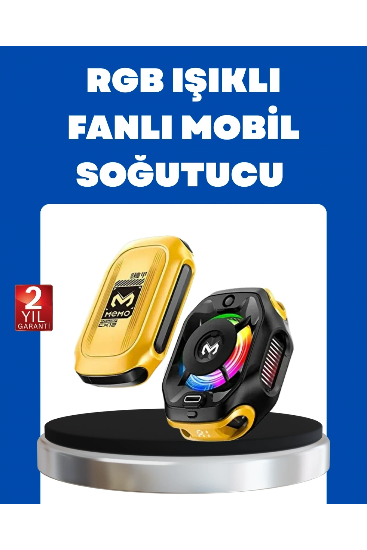 Manyetik Montajlı Dijital Ekranlı Telefon Soğutucu