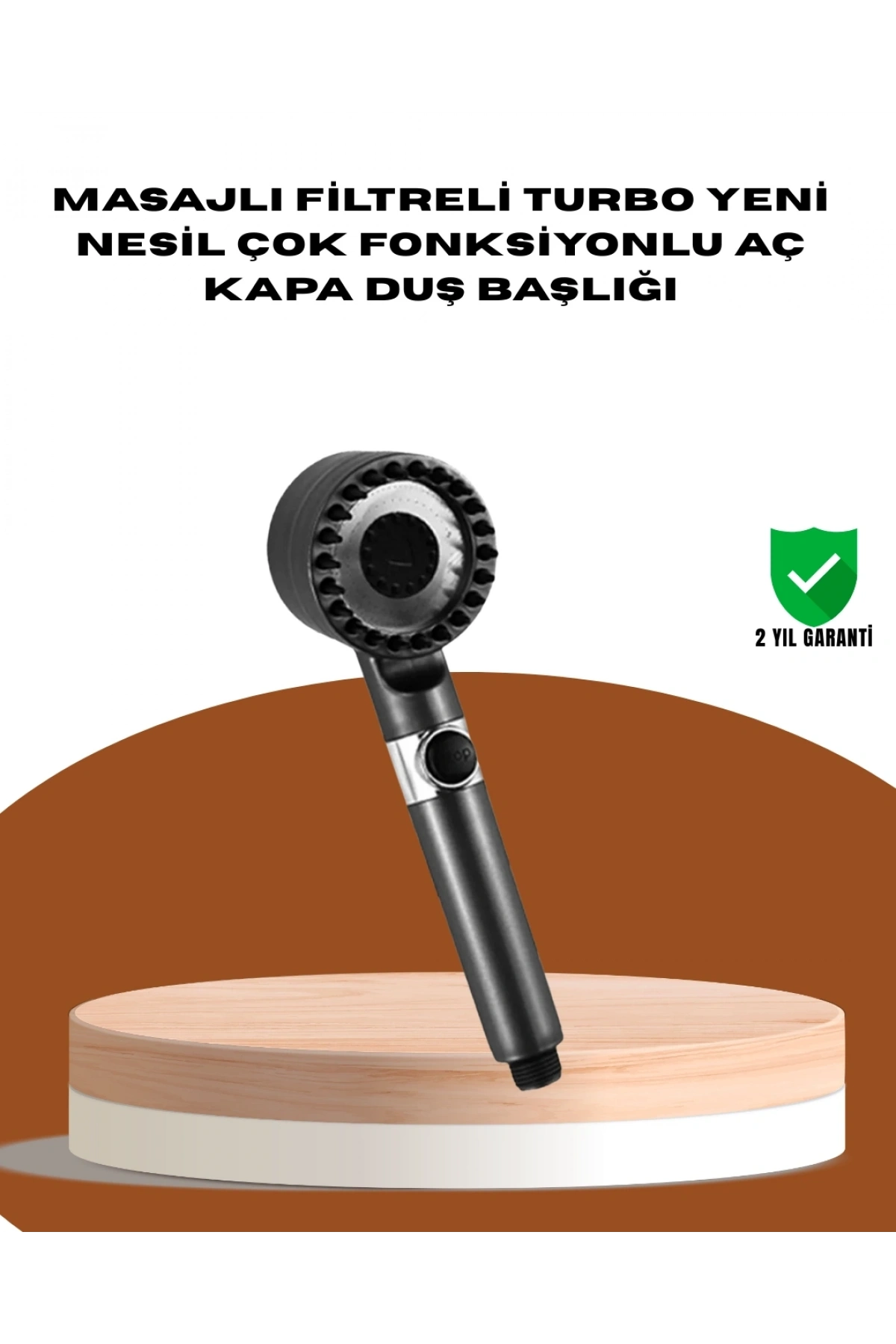 Masaj Fonksiyonlu Filtreli Duş Başlığı Dayanıklı Yapı