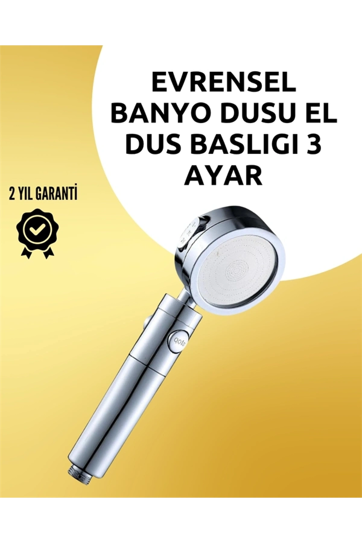 Masaj ve Yağmur Modlu Çok İşlevli Paslanmaz Çelik Duş Başlığı