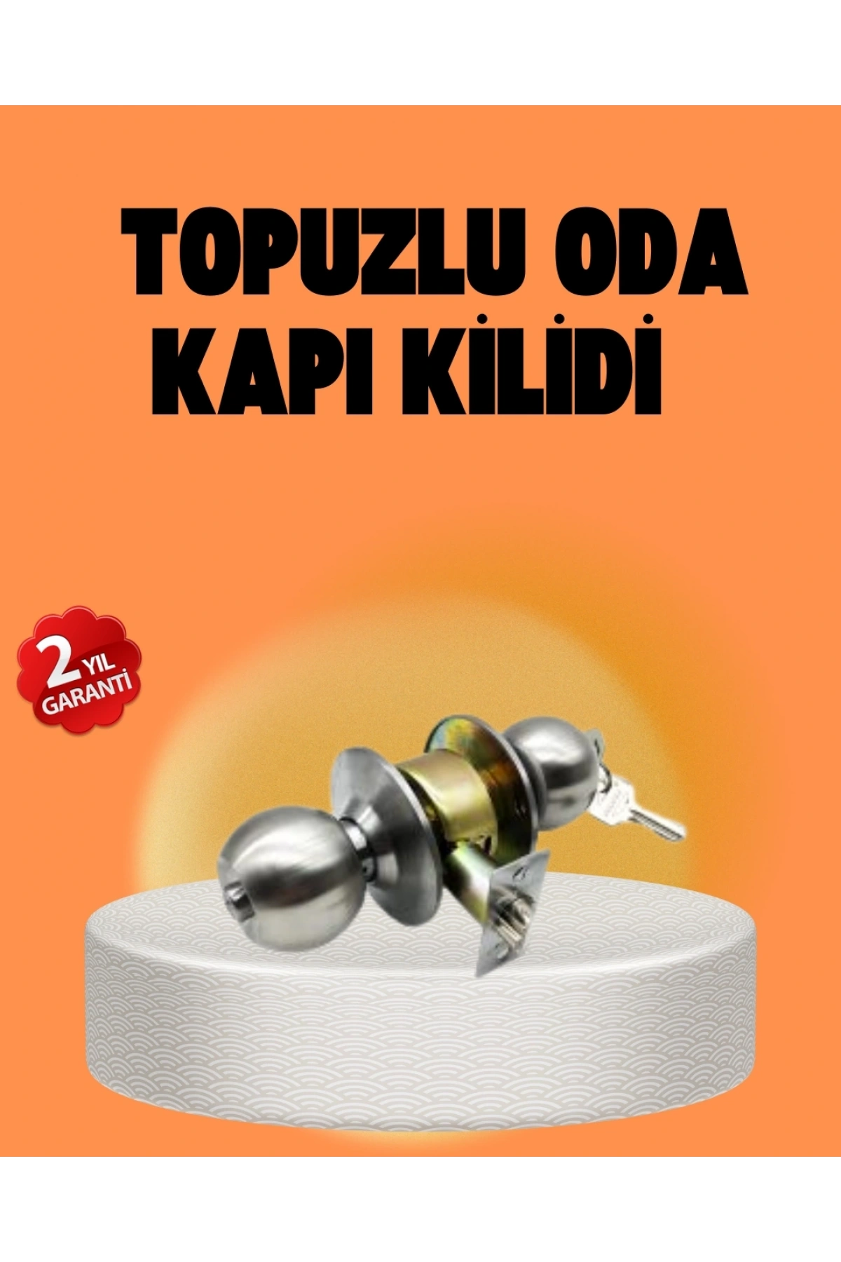 Mat Renk Topuzlu Kapı Kilidi – Giriş Tipi