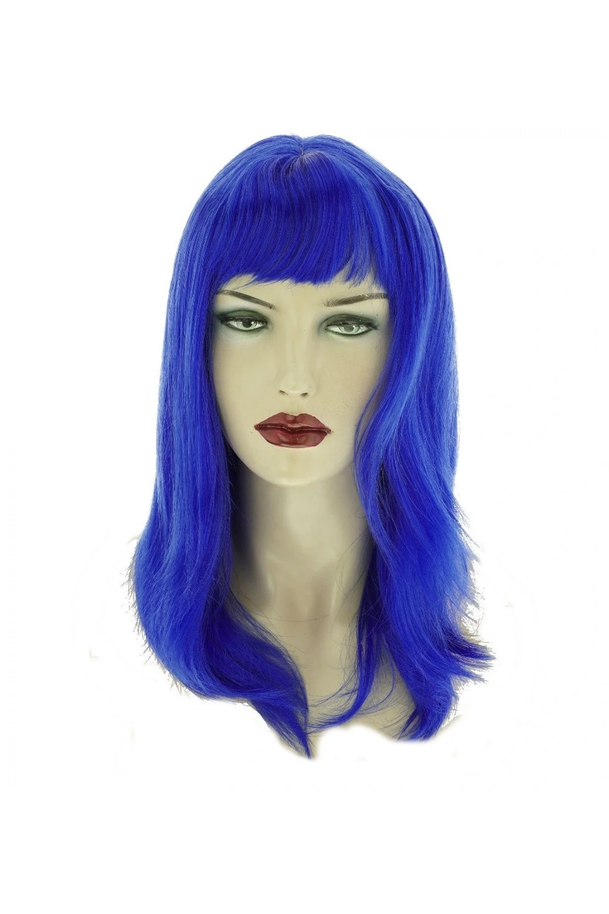 Mavi Renk Uzun Parti Peruğu (5047)
