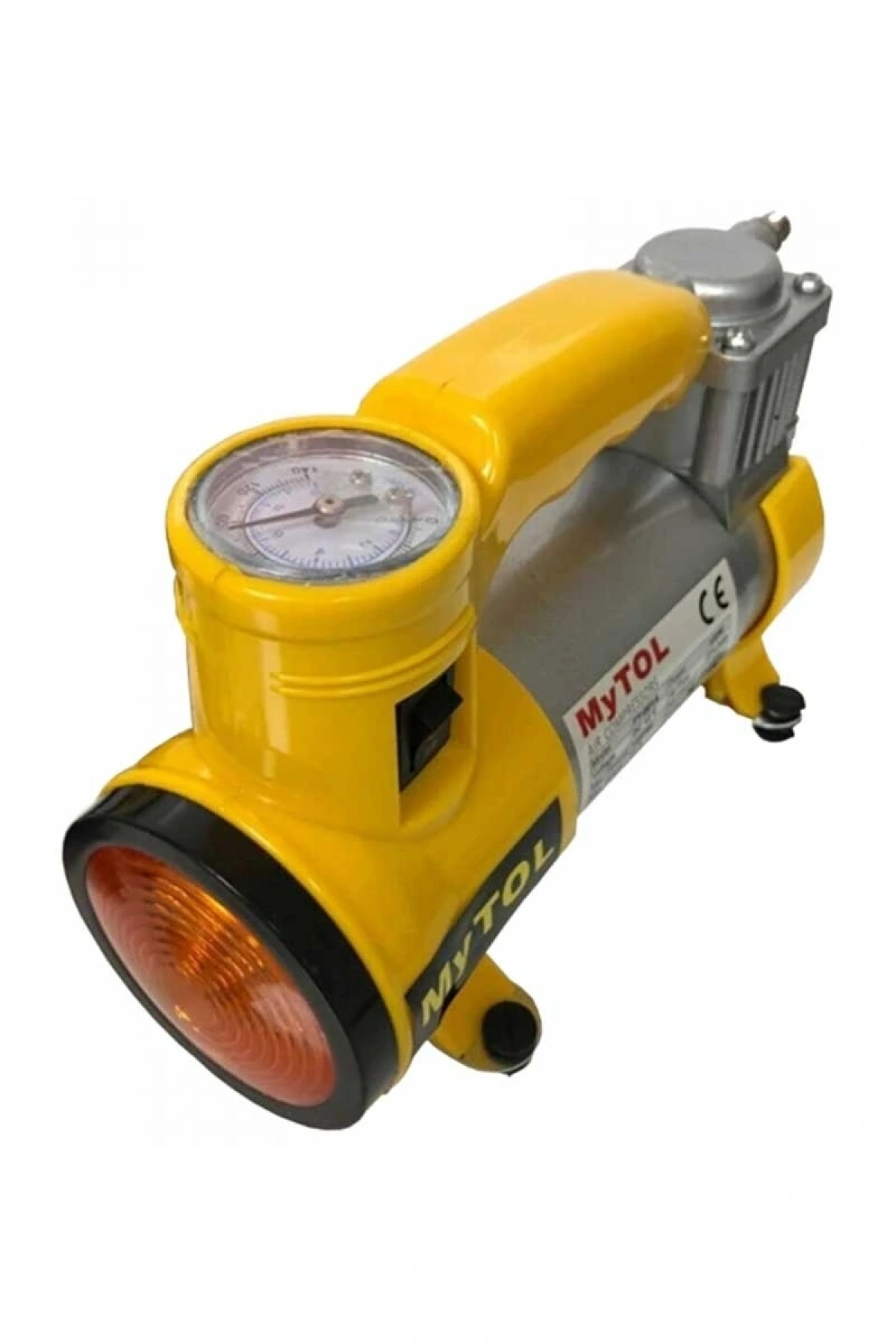 Metal Gövdeli ve Işıklı Mini Araç Hava Kompresörü (5047)