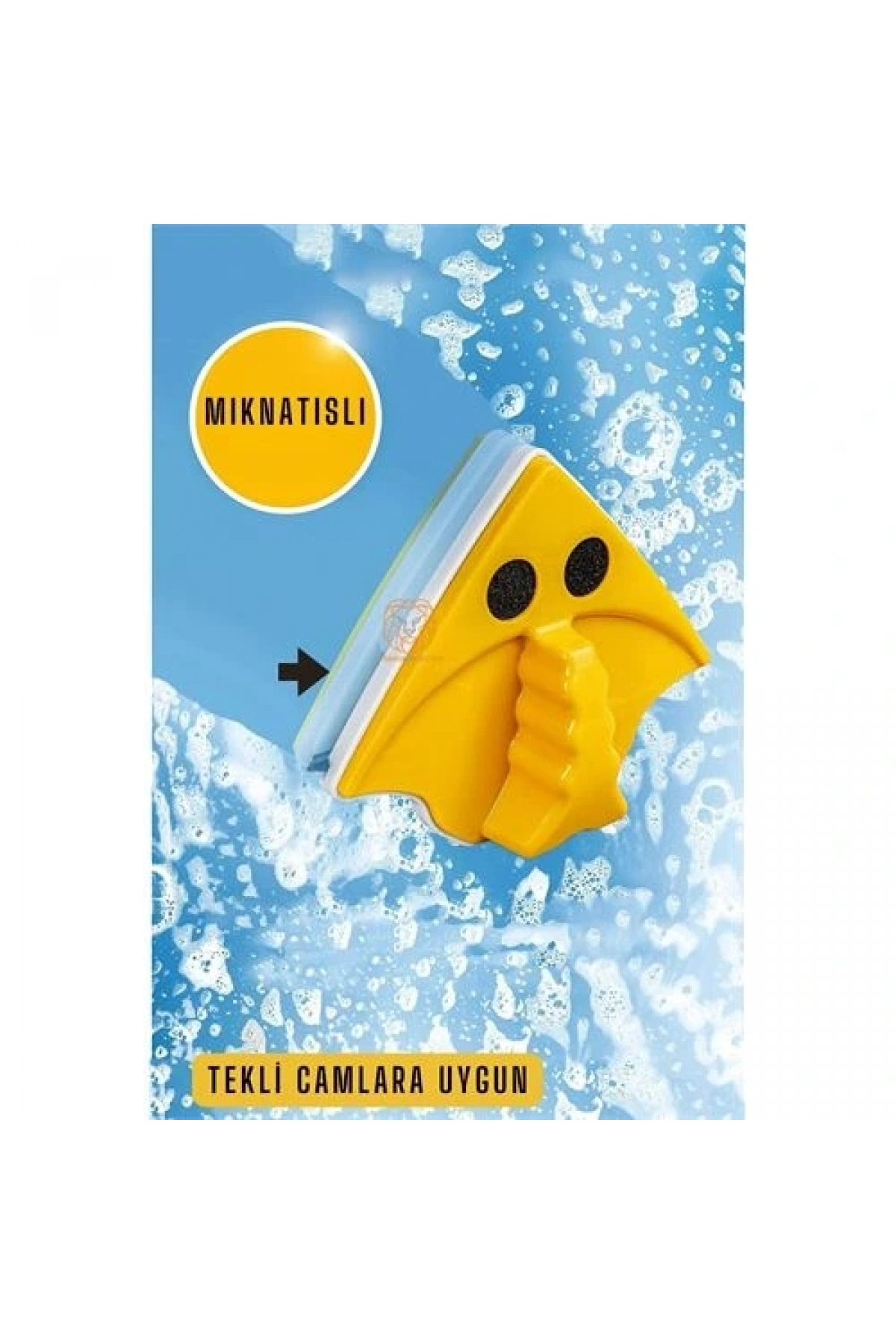 Mıknatıslı Çift Taraflı Cam Temizleyici