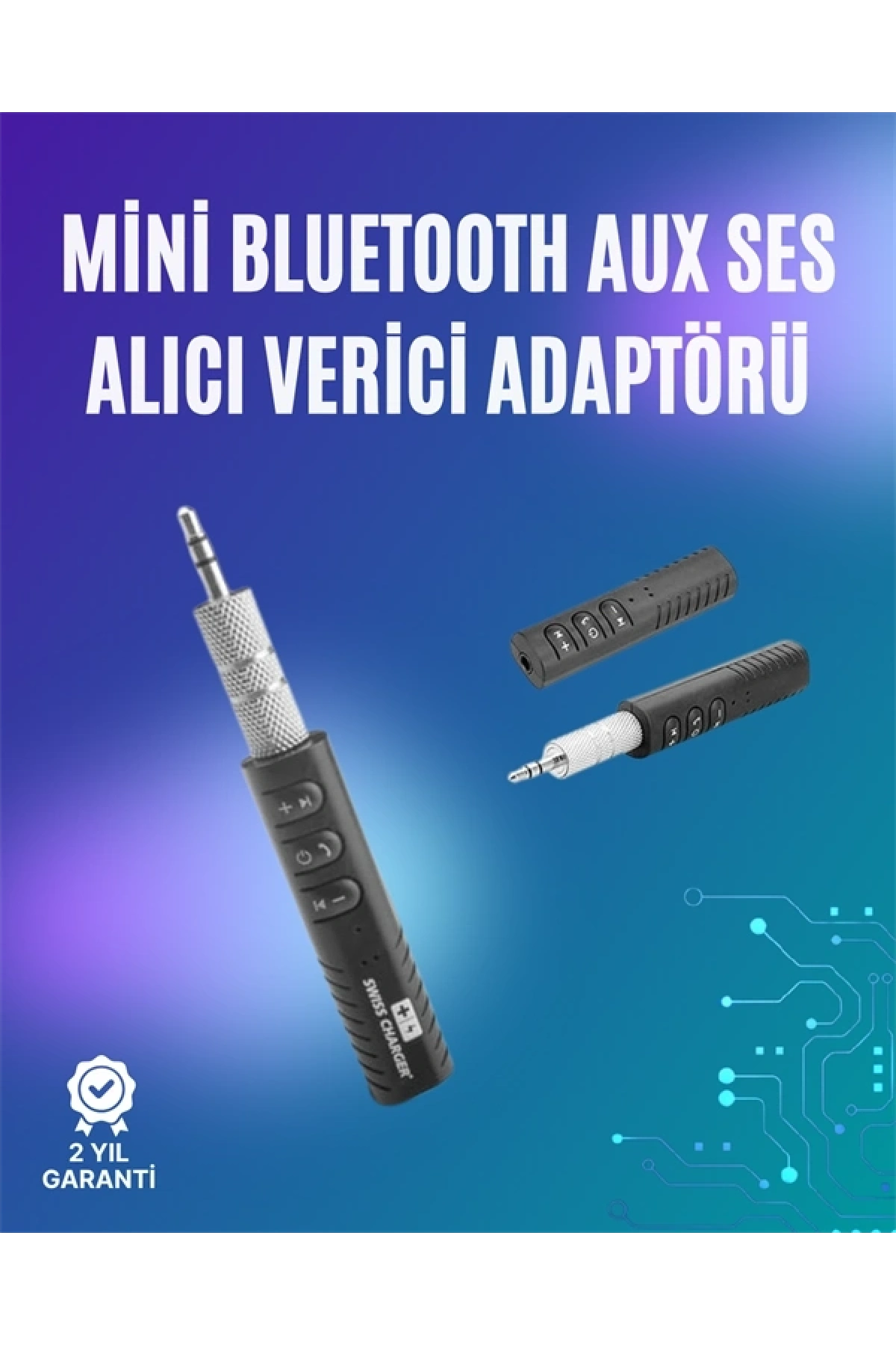 Mini Bluetooth Müzik Alıcısı | Ev & Araç Stereo Sistemlerine Kablosuz Bağlantı