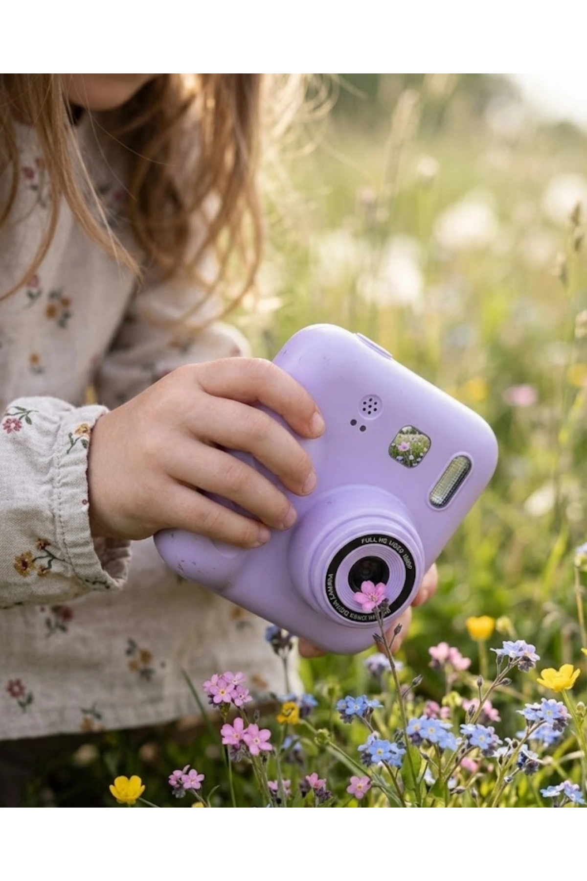 Mini Çocuk Kamerası Fotoğraf Video Çekim 4 Rulo Kağıt ve 5 Kalem Hediyeli